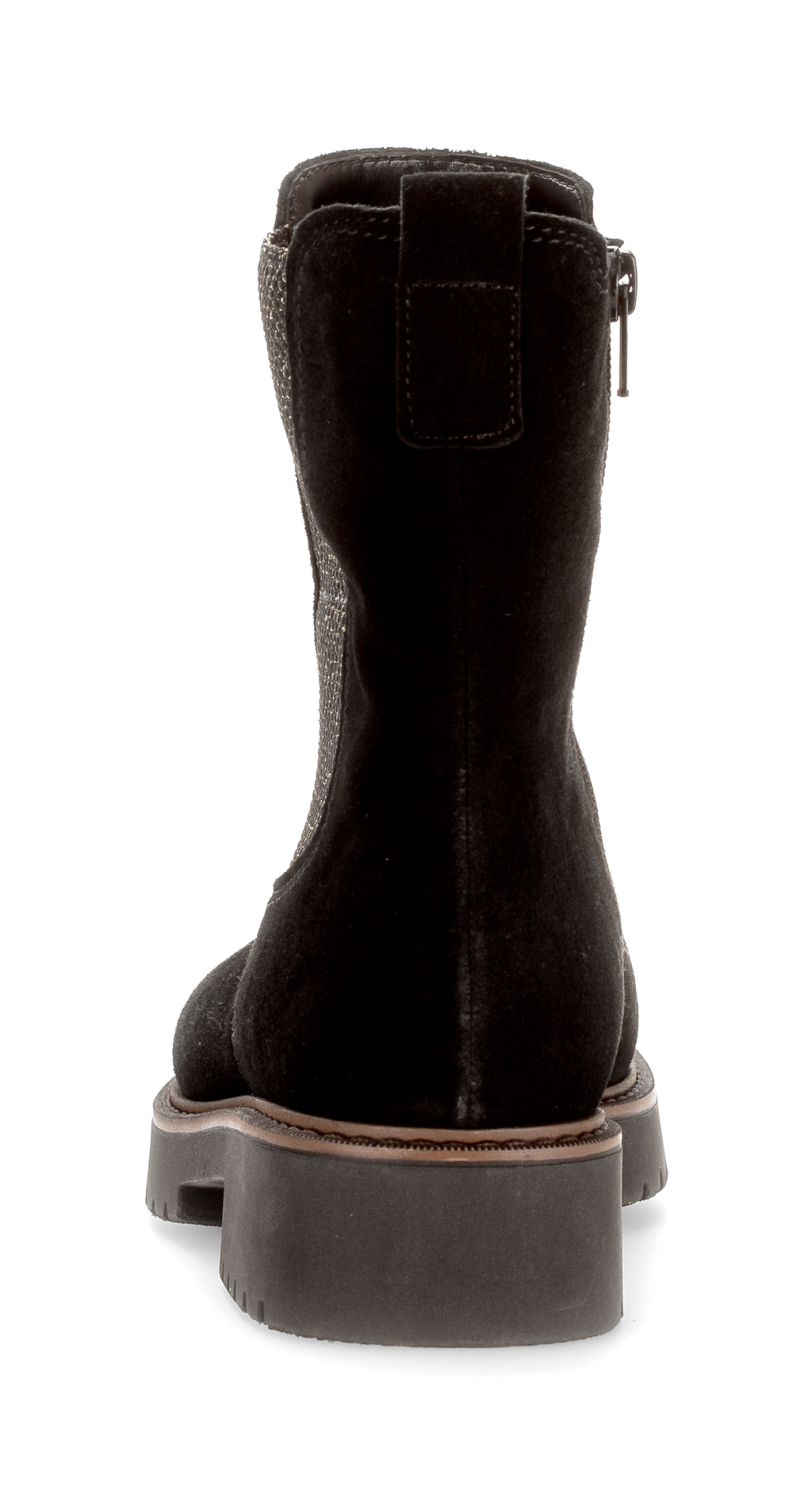 Gabor Chelseaboots »KOS«, Blockabsatz, Stiefelette mit meliertem Stretcheinsatz, in Extraweite K