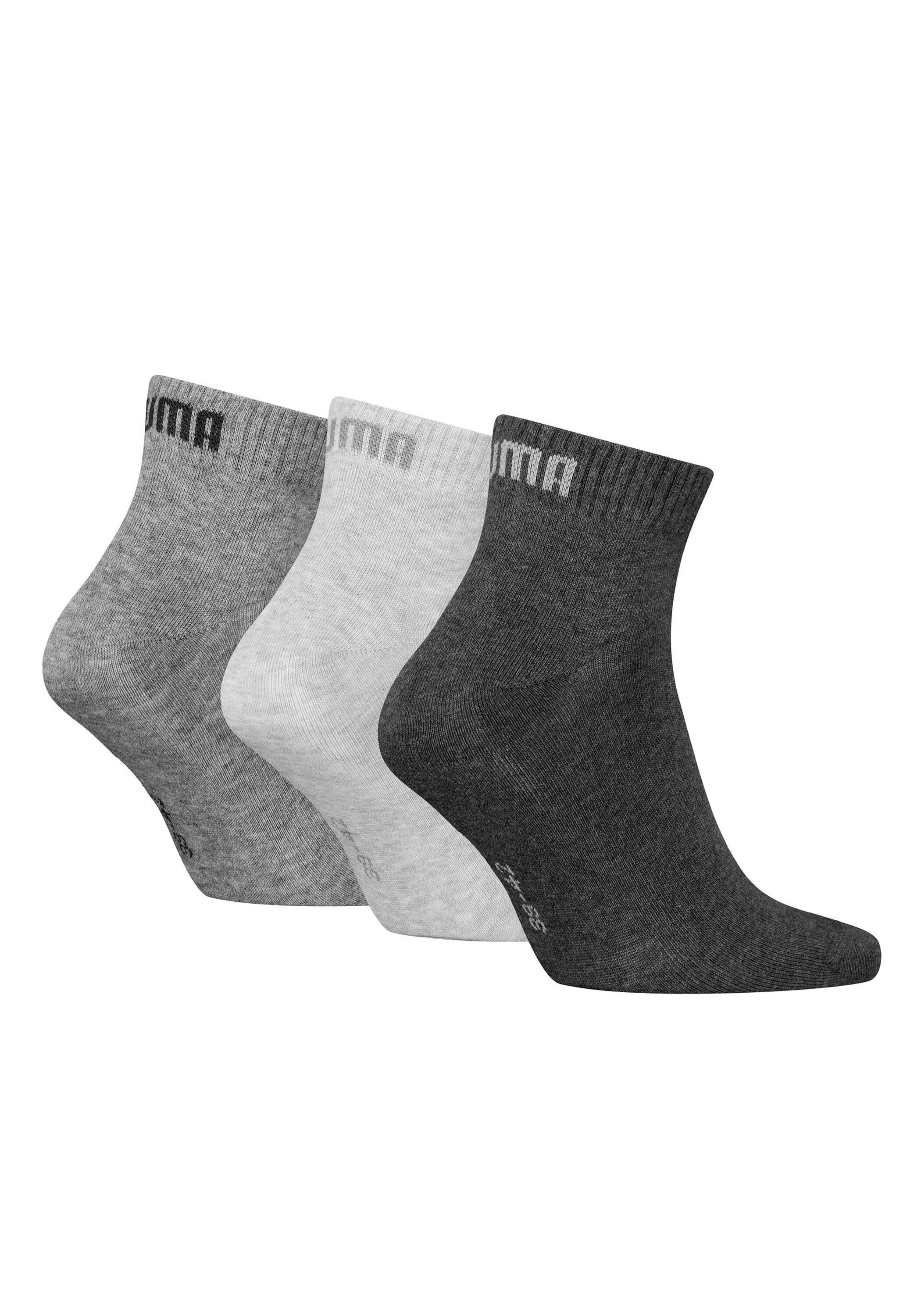 PUMA Kurzsocken "PUMA UNISEX QUARTER PLAIN 3P" 3 Paar, 3 Paar tlg. Atmungsa günstig online kaufen