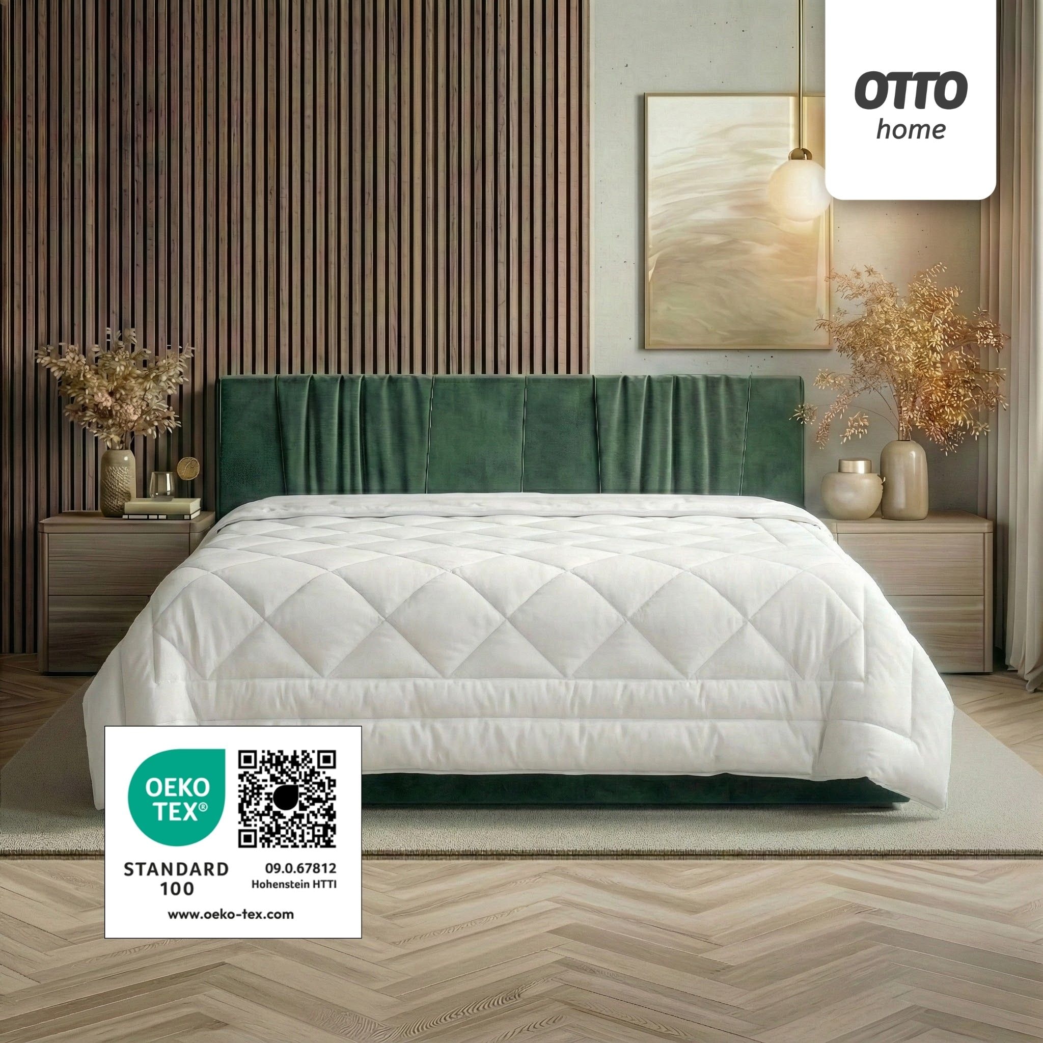 OTTO home Microfaserbettdecke »Baca, Bettdecke 135x200 cm, 155x220 cm und weitere Größen« leicht Füllung aushochwertiger6D-Hohlfaser Bezug Polyester 1 Stk. tlg. Bettdecken, Sommer, Winter, 4-Jahreszeiten, Decke