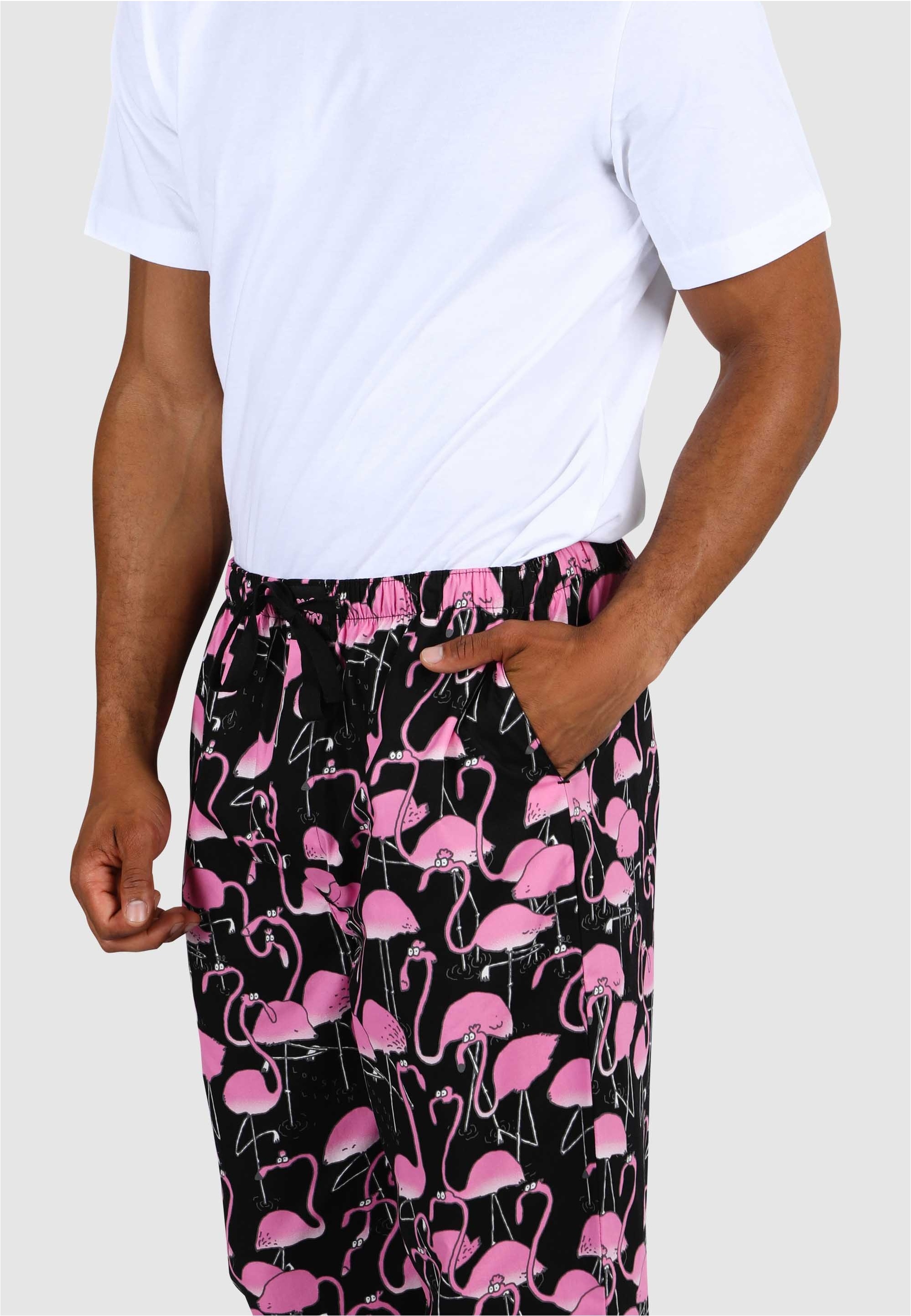 Lousy Livin Schlafhose »Greater Flamingos«  mit buntem Allover-Print