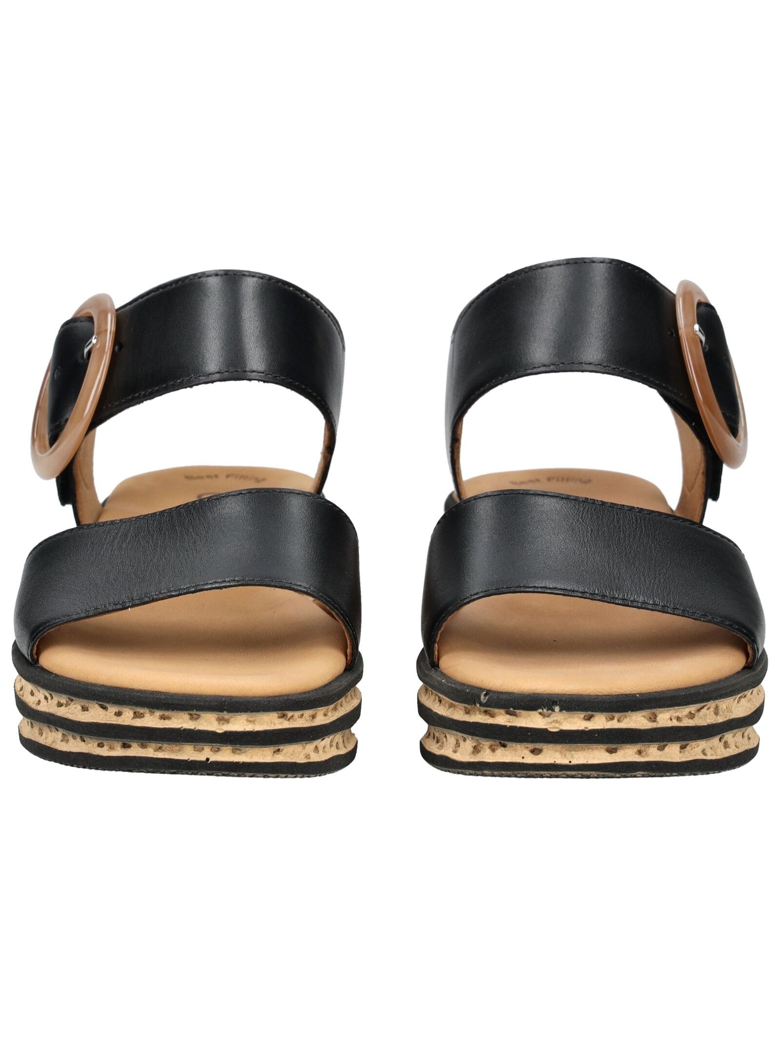 Gabor Wedge Sandals Nappa Leather Black 41 2