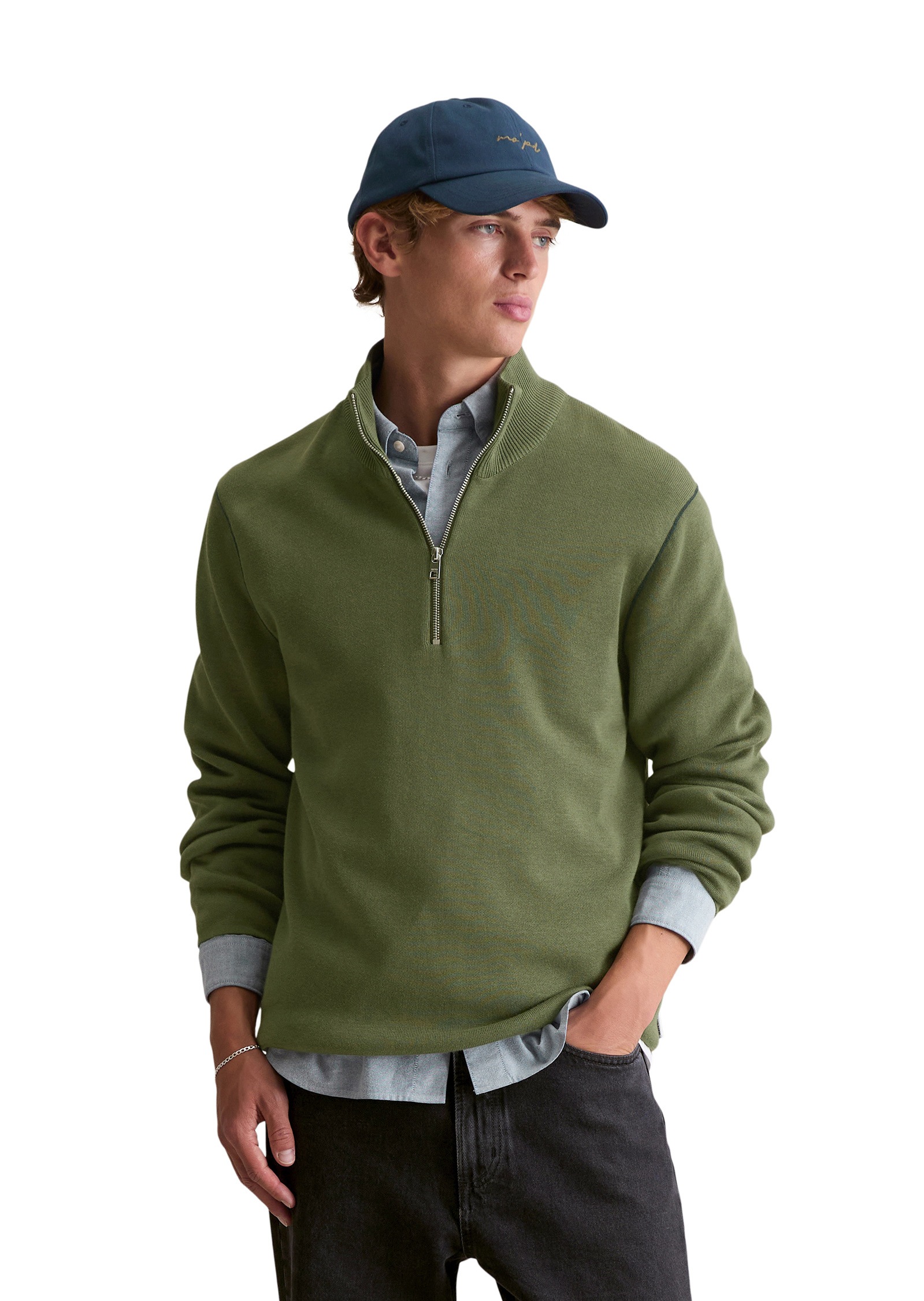 Marc OPolo DENIM Troyer "aus hochwertigem Bio-Baumwoll-Lyocell-Mix" günstig online kaufen