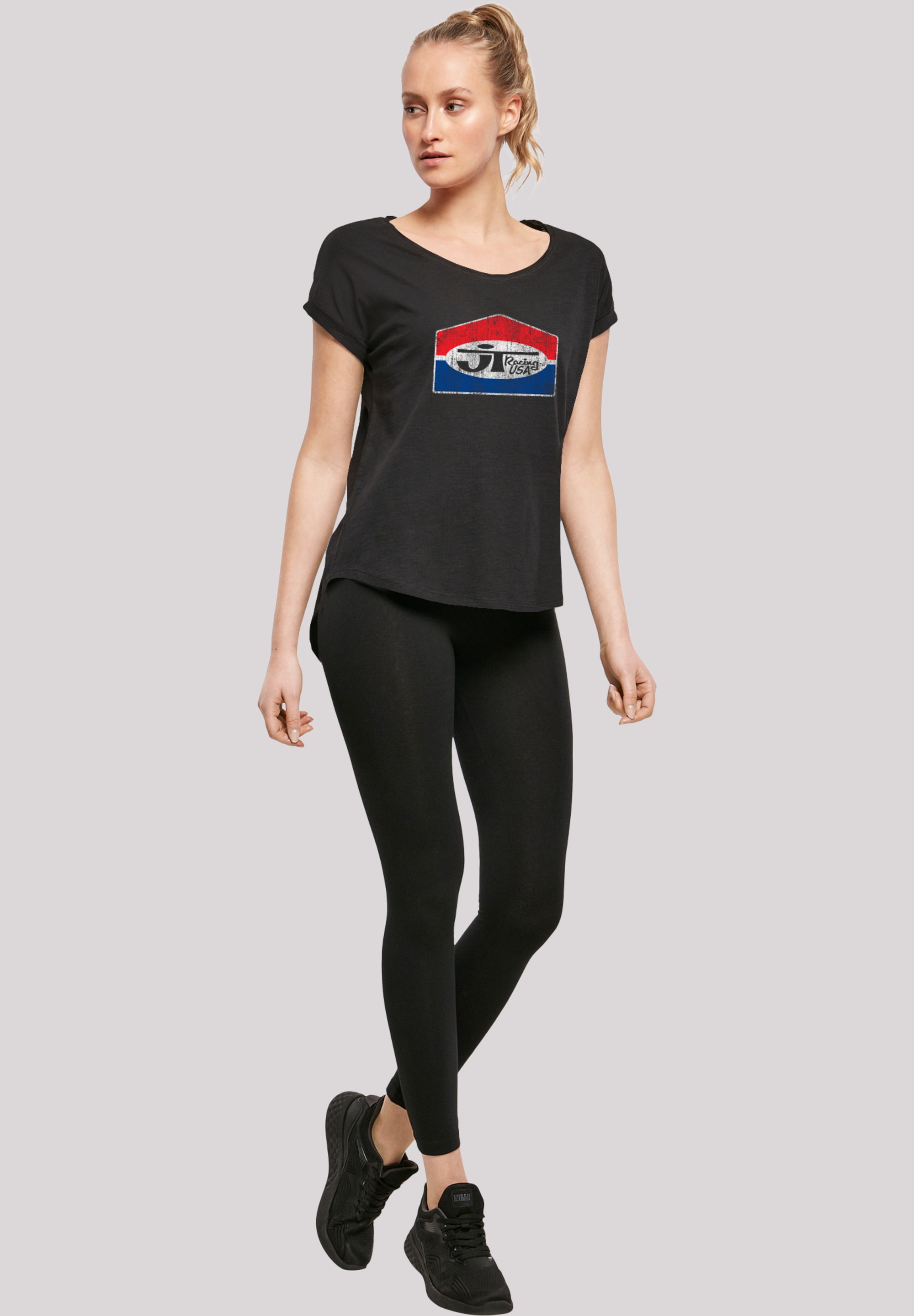 F4NT4STIC T-Shirt »JT Racing Fading Classic Logo«, Premium Qualität