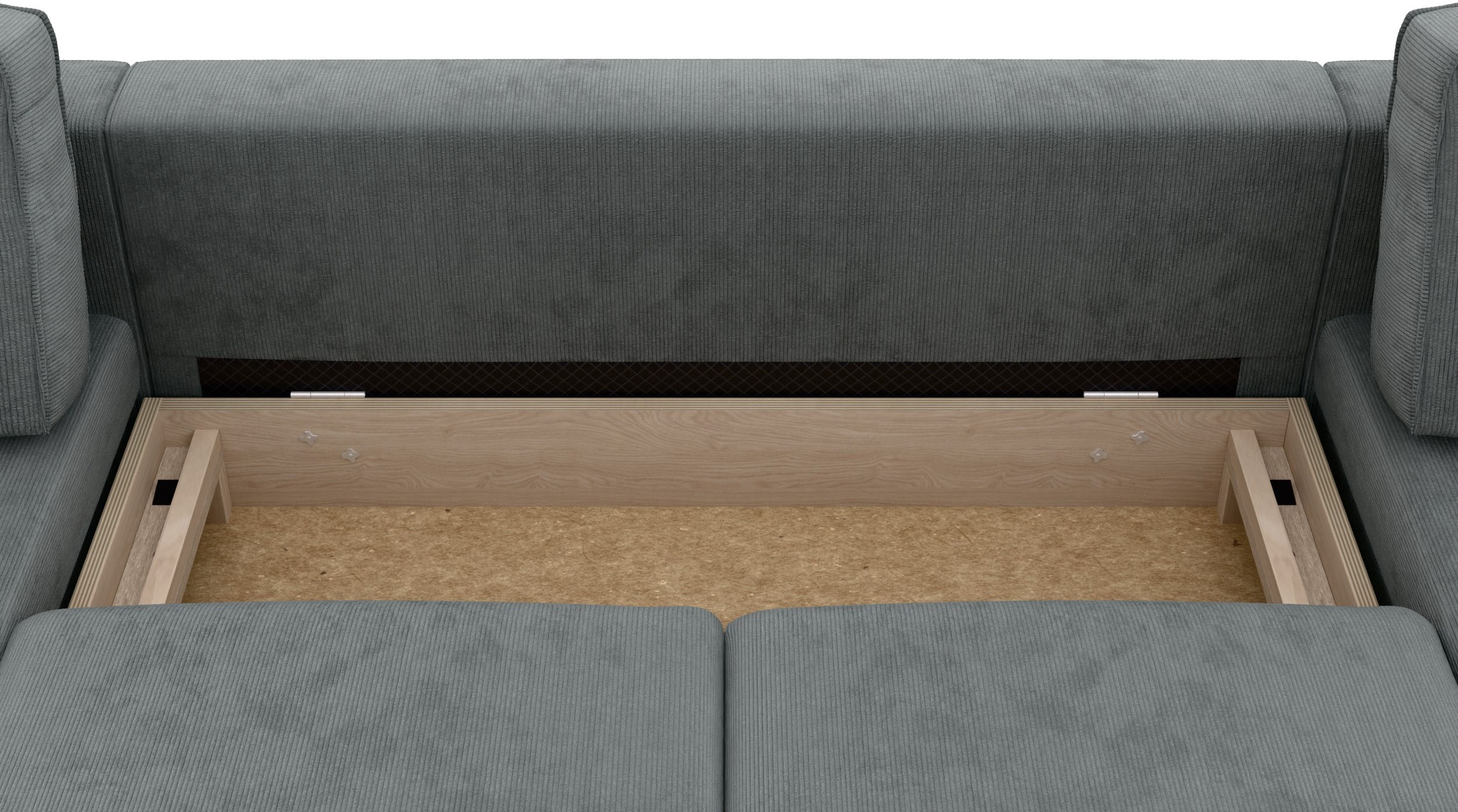 Home affaire Wohnlandschaft »Booster Couch wahlweise mit Schlaffunktion und Bettkasten-auch in Cord«, Sofa in U-Form, Breite 305 cm