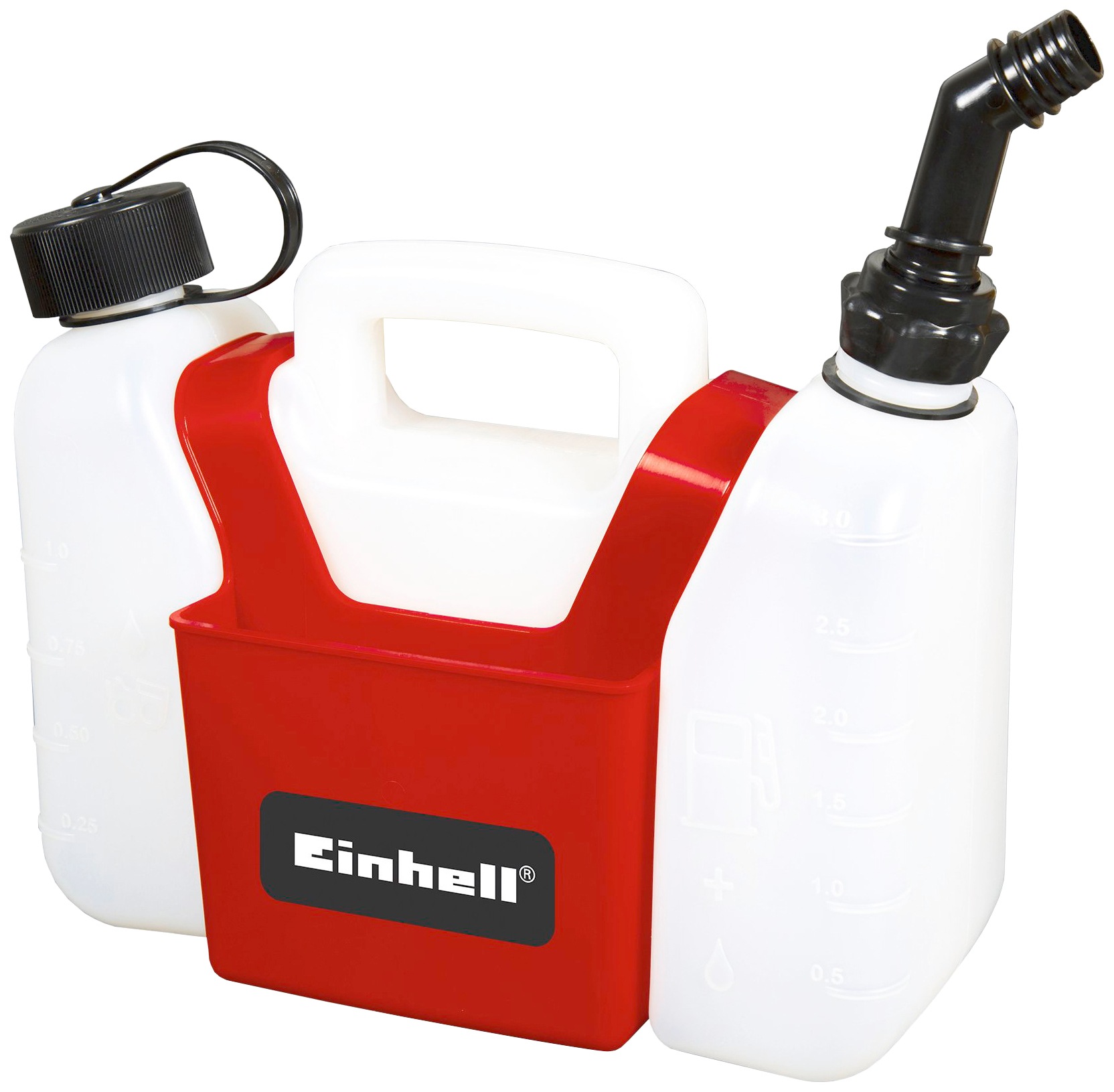 Benzinkanister EINHELL, B:18cm H:25,5cm T:34cm, rot, Kunststoff, Flüssigkeitsbehälter
