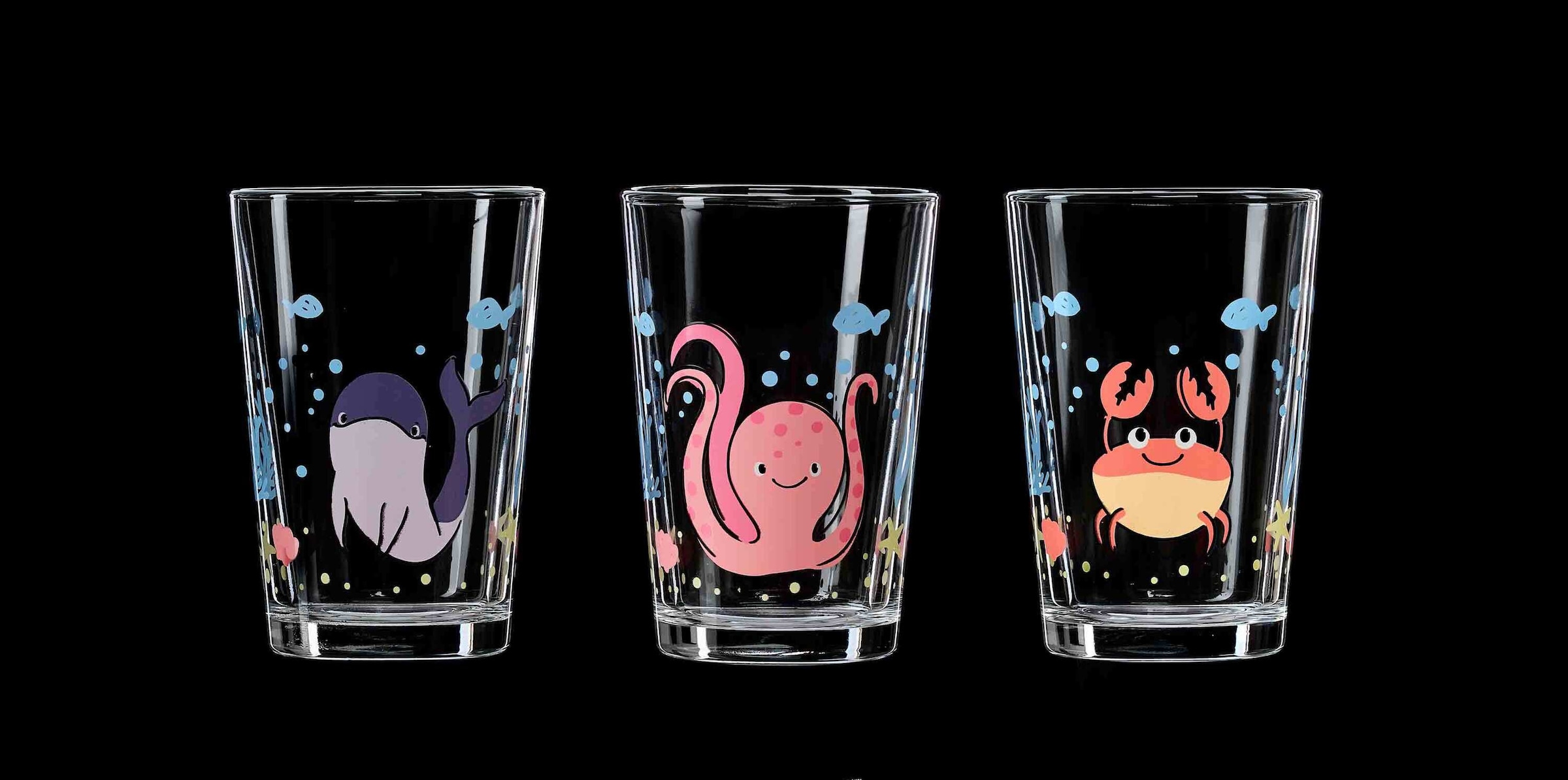 Ritzenhoff & Breker Kinderbecher »Kindergläser Unterwasserwelt 205 ml 24er Set bunt«
