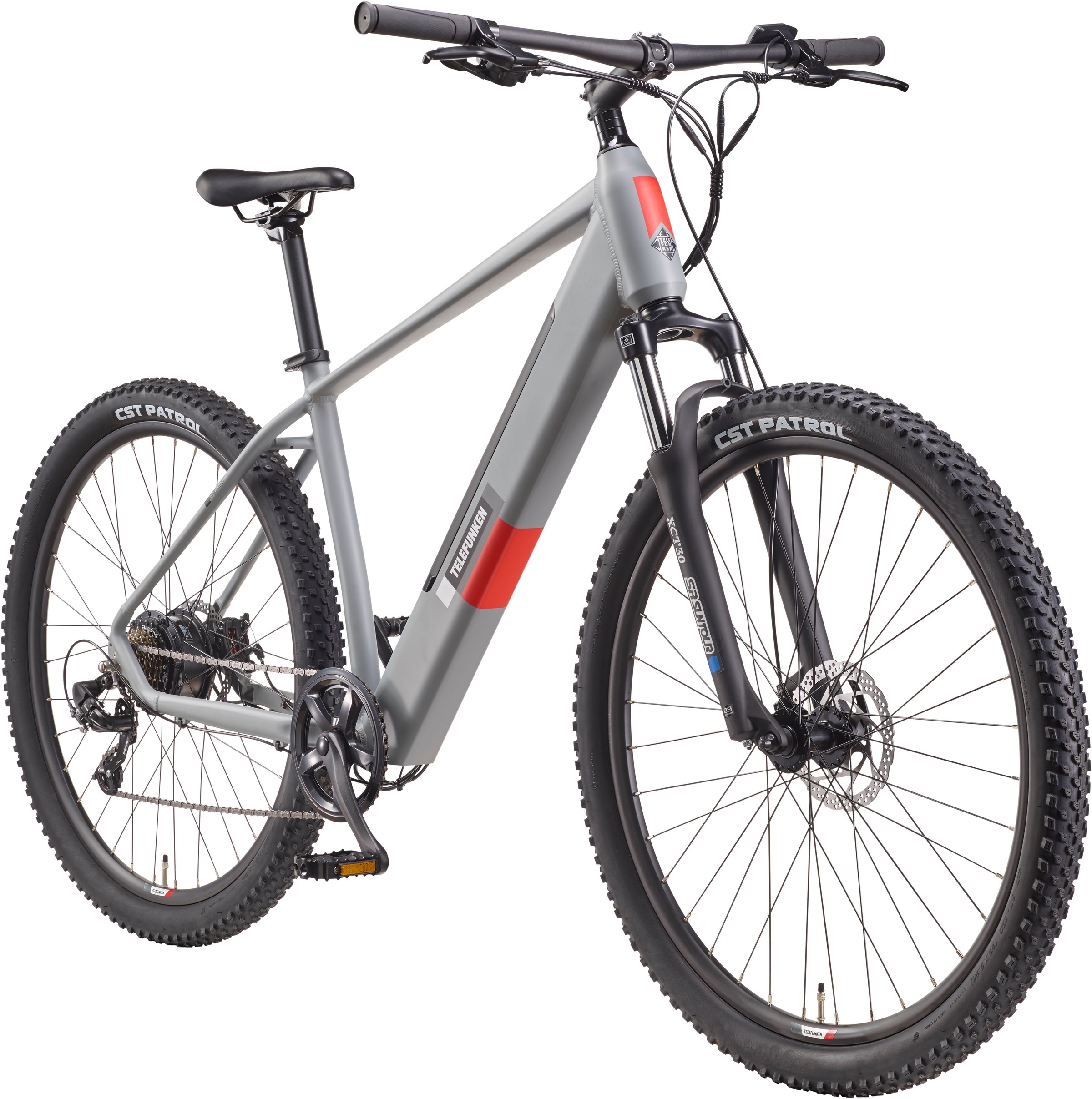 Telefunken E-Bike »Aufsteiger M921«, 7 Gang, Shimano, Heckmotor 250 W, Pedelec, Elektrofahrrad für Herren, MTB, Mountainbike