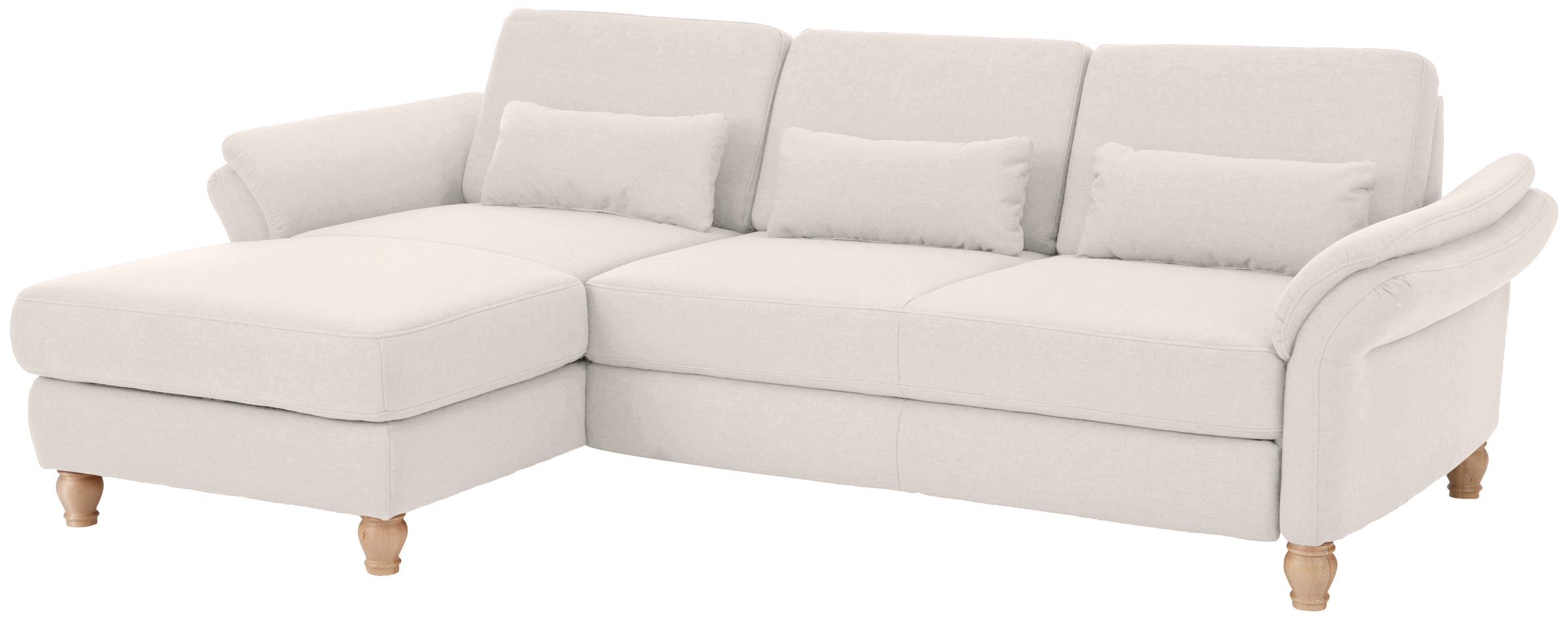 Home affaire Ecksofa »Palace L-Form«, incl. Sitztiefenverstellung, wahlweise mit Bettfunktion und Stauraum