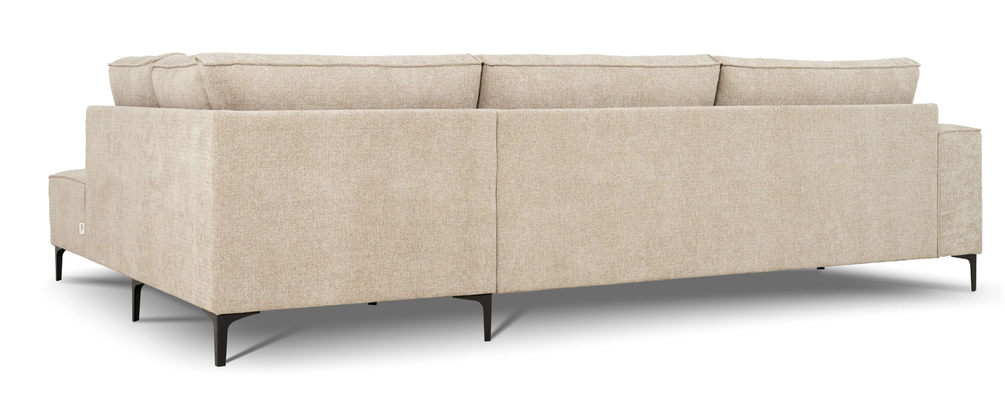 OTTO home Ecksofa »OLAND L-Form, B: 289 cm, Skandi-Design, Chenille-Bezug« Struktur, Flachgewebe, Luxus-Microfaser, Boucle