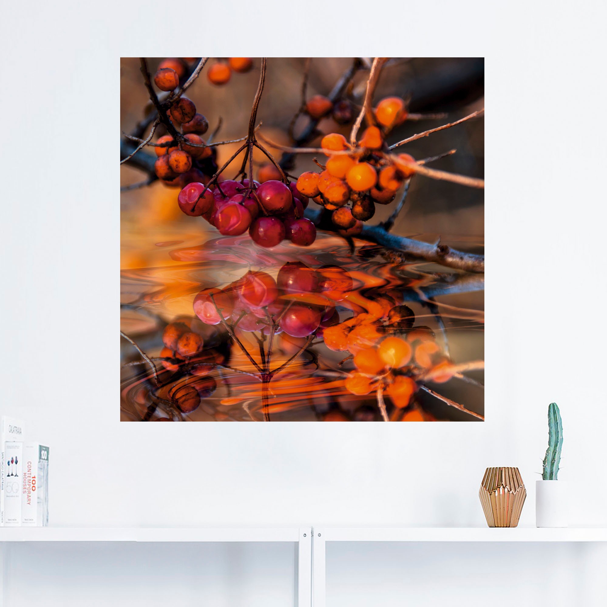 Artland Wandbild »Rote Beeren oder Pflanzen, Alubild, Wandaufkleber in Wildbeeren«, BAUR - (1 Größen | kaufen als St.), Leinwandbild, Poster versch