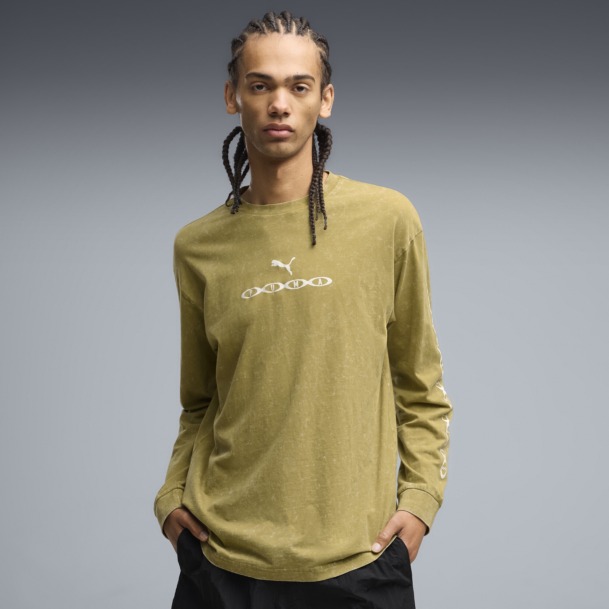 PUMA T-Shirt »Graphic Langarmshirt Herren«