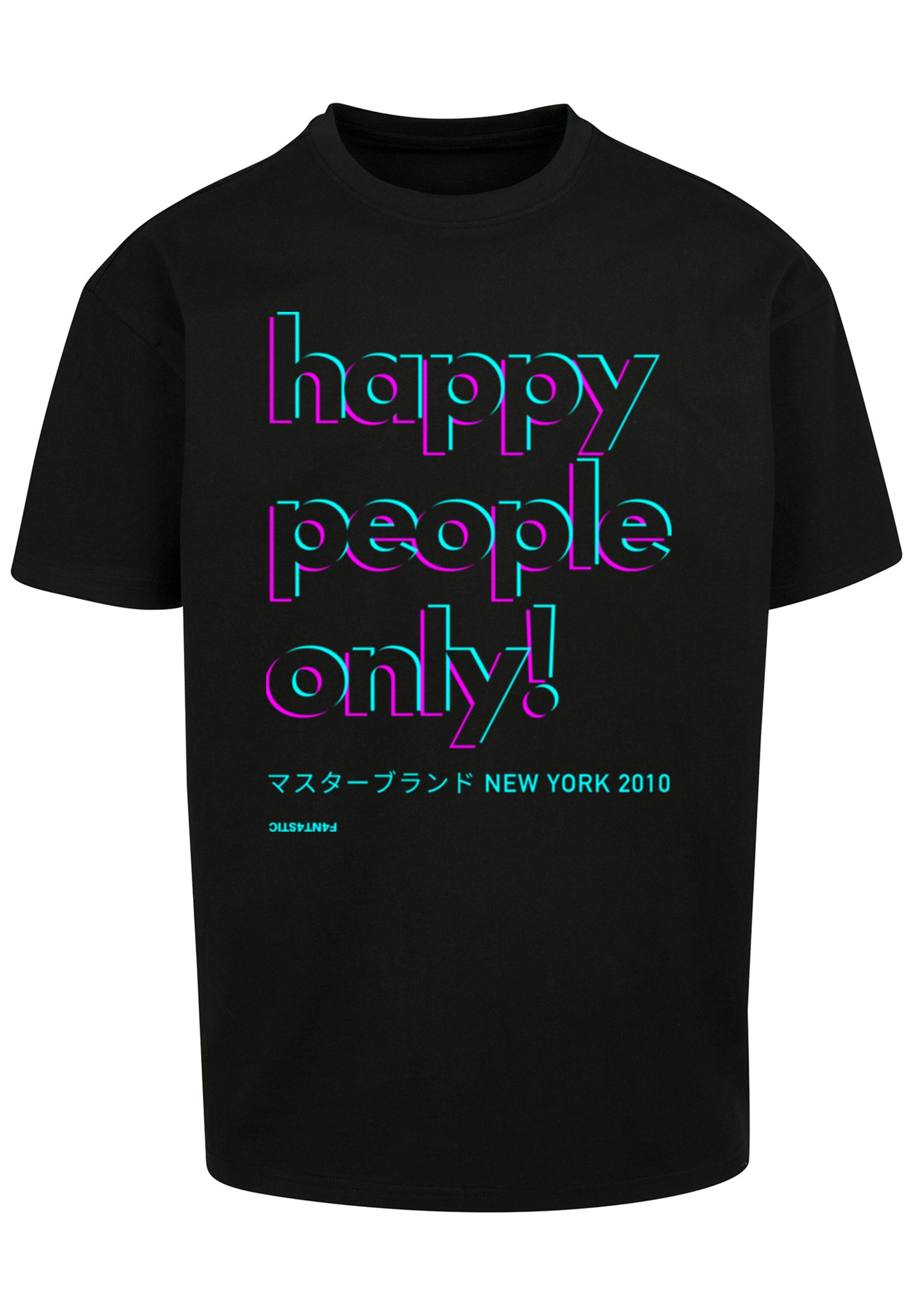 F4NT4STIC T-Shirt »Happy people only New York«, Print