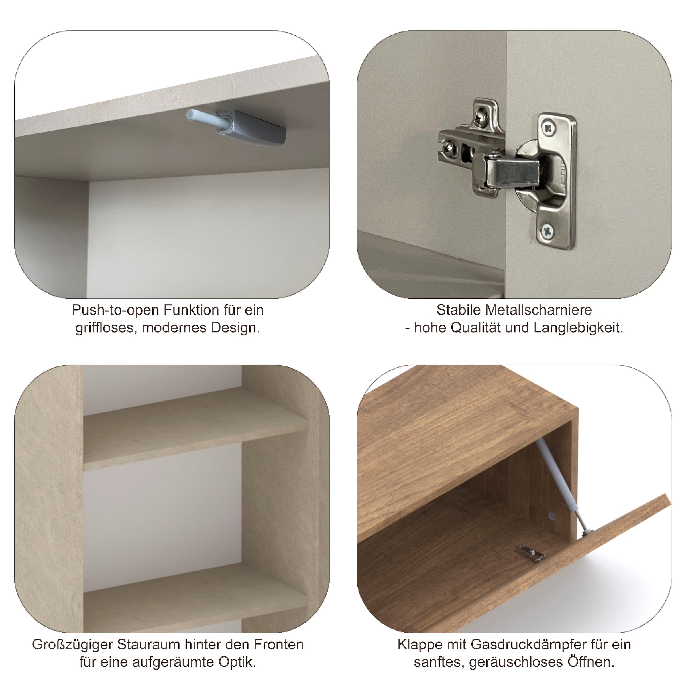 Home affaire Garderoben-Set »Infinity, 4tlg. Breite 192 cm, Höhe 186 cm, moderne Garderobe« Spar-Set, 4 Stk. tlg.