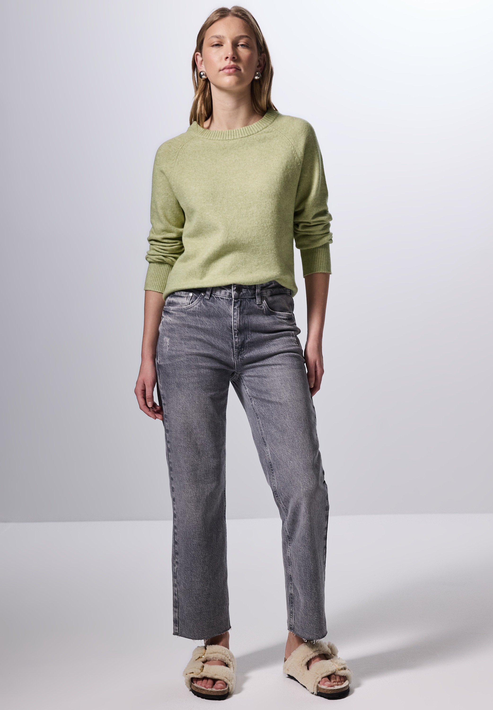 STREET ONE STUDIO Strickpullover, im soften Baumwoll-Mix