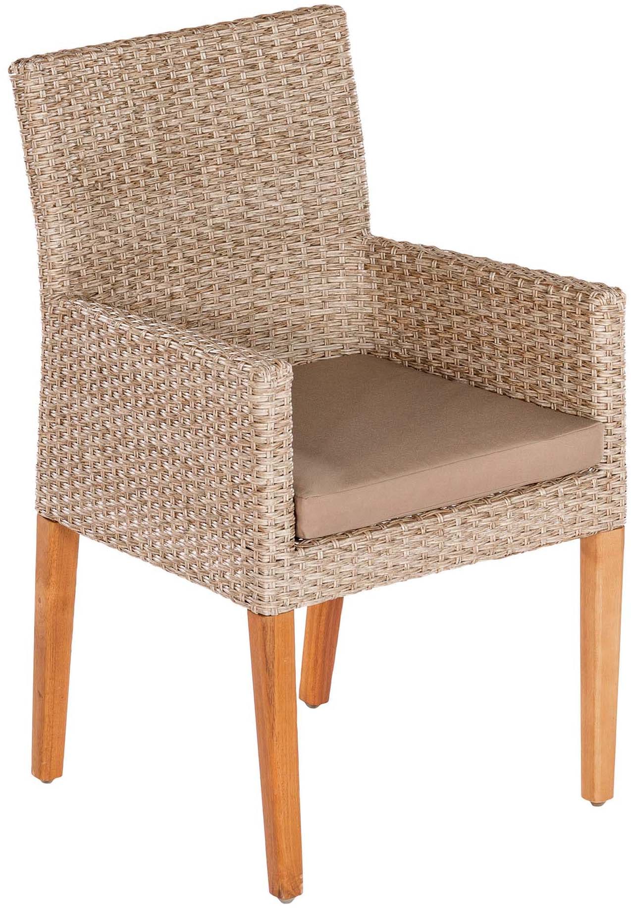 MERXX Garten-Essgruppe »Ranzano« Set, 13 Stk. tlg. 6 Sessel inkl. Sitzkissen, Ausziehtisch