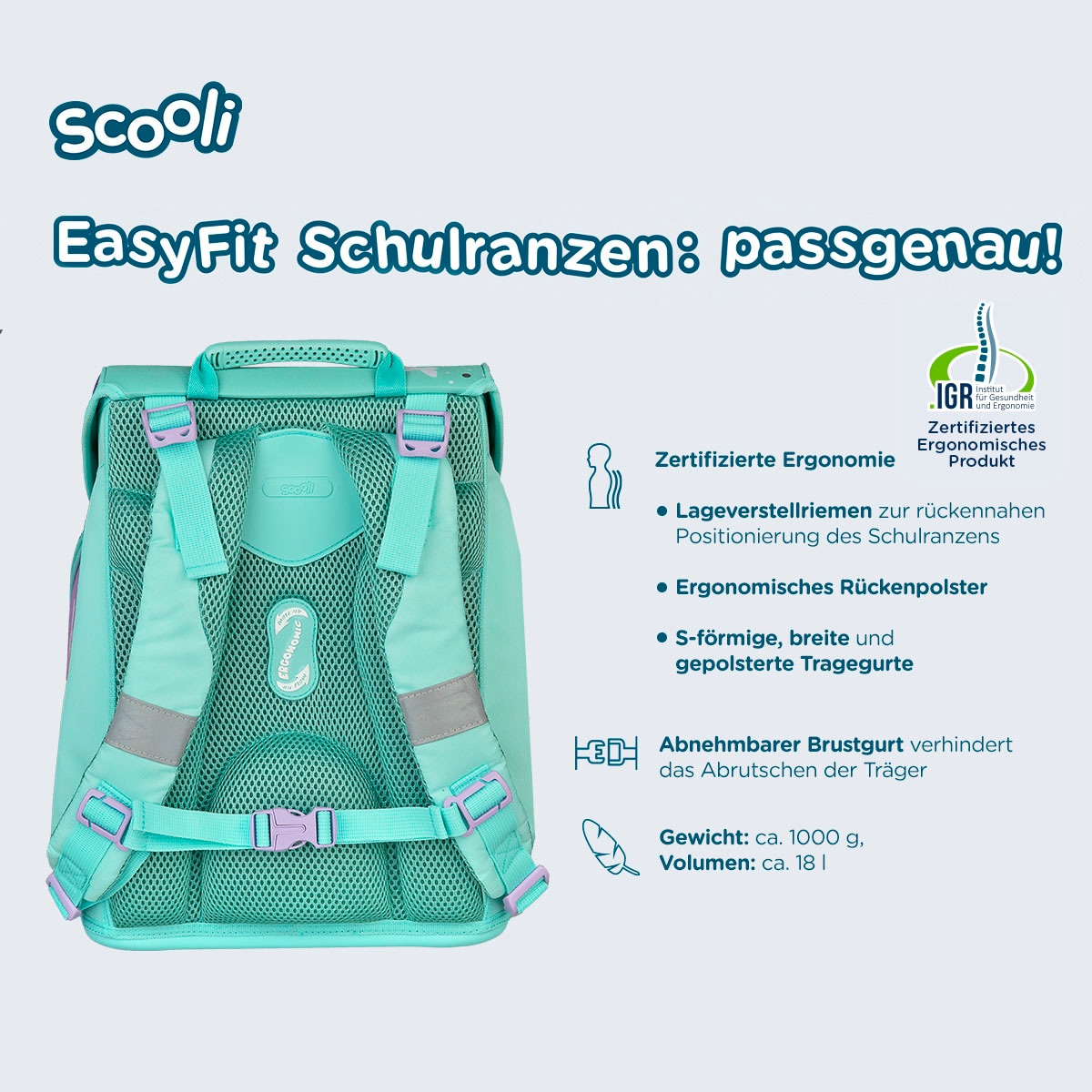 Scooli Schulranzen »EasyFit, Barbie«, Reflektoren bestellen