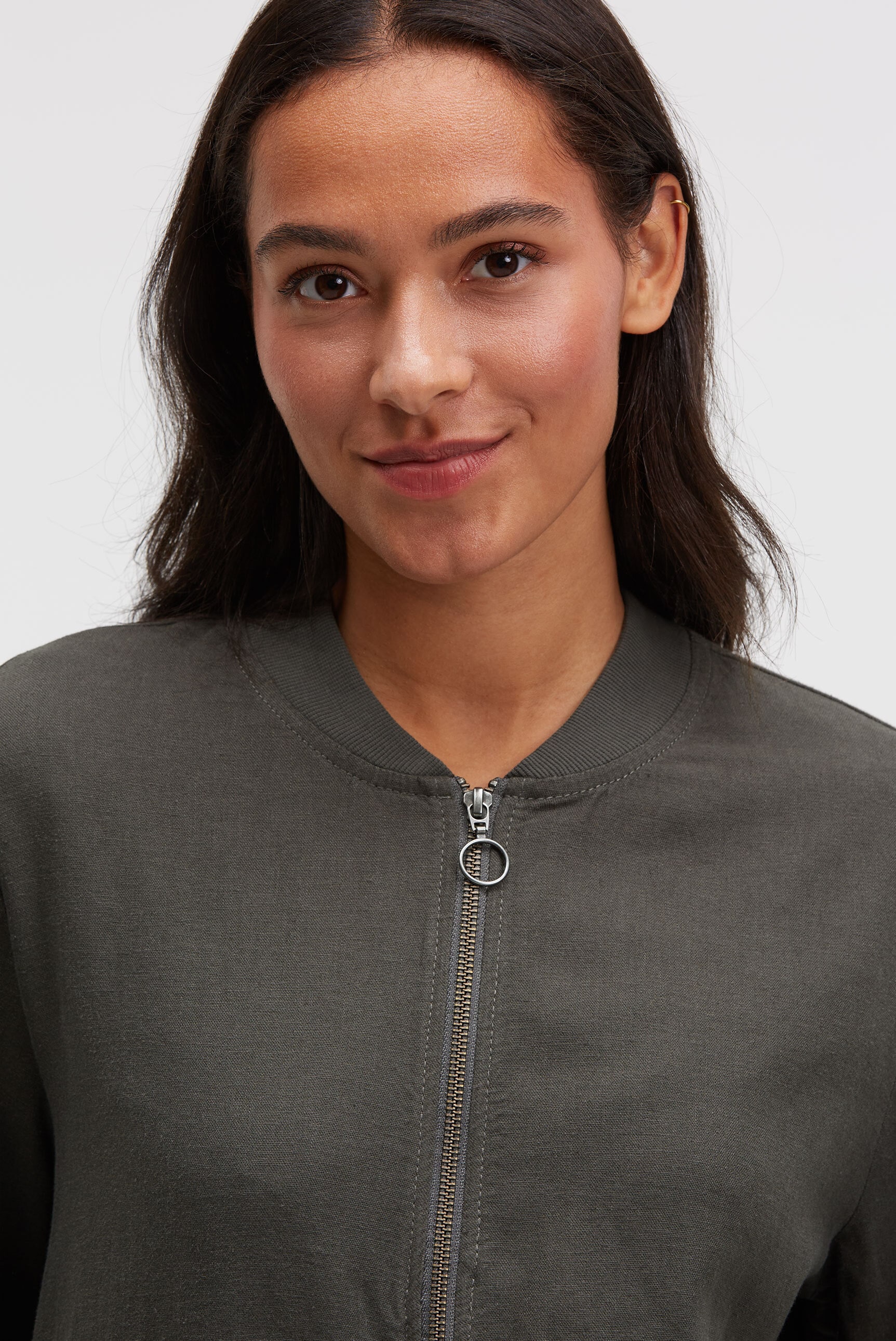 SOCCX Blouson ohne Kapuze mit Rippbündchen im Ärmel