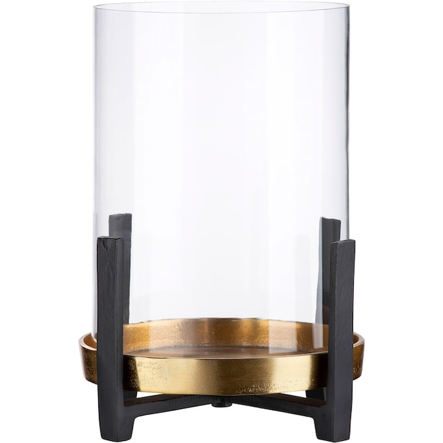 GILDE Windlicht »Nuro«, (1 St.), aus Aluminium, mit Glaseinsatz bestellen |  BAUR