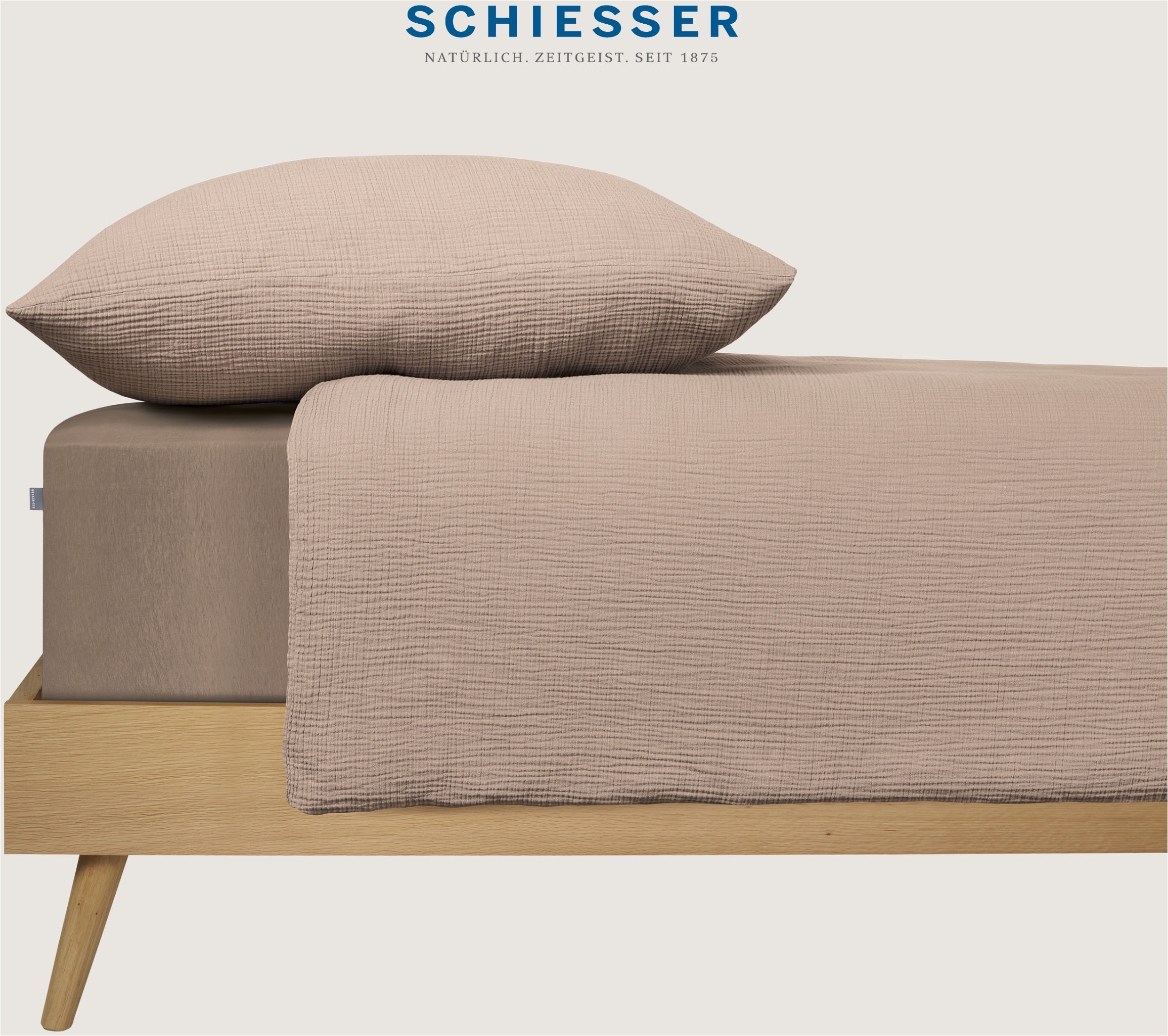 Schiesser Bettwäsche "Molly aus supersofter Musselin-Qualität in gedeckten günstig online kaufen