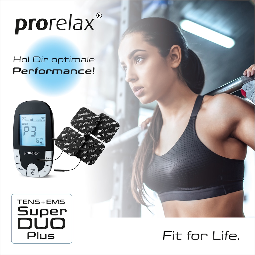 prorelax TENS-EMS-Gerät »SUPER DUO Plus Blackline«