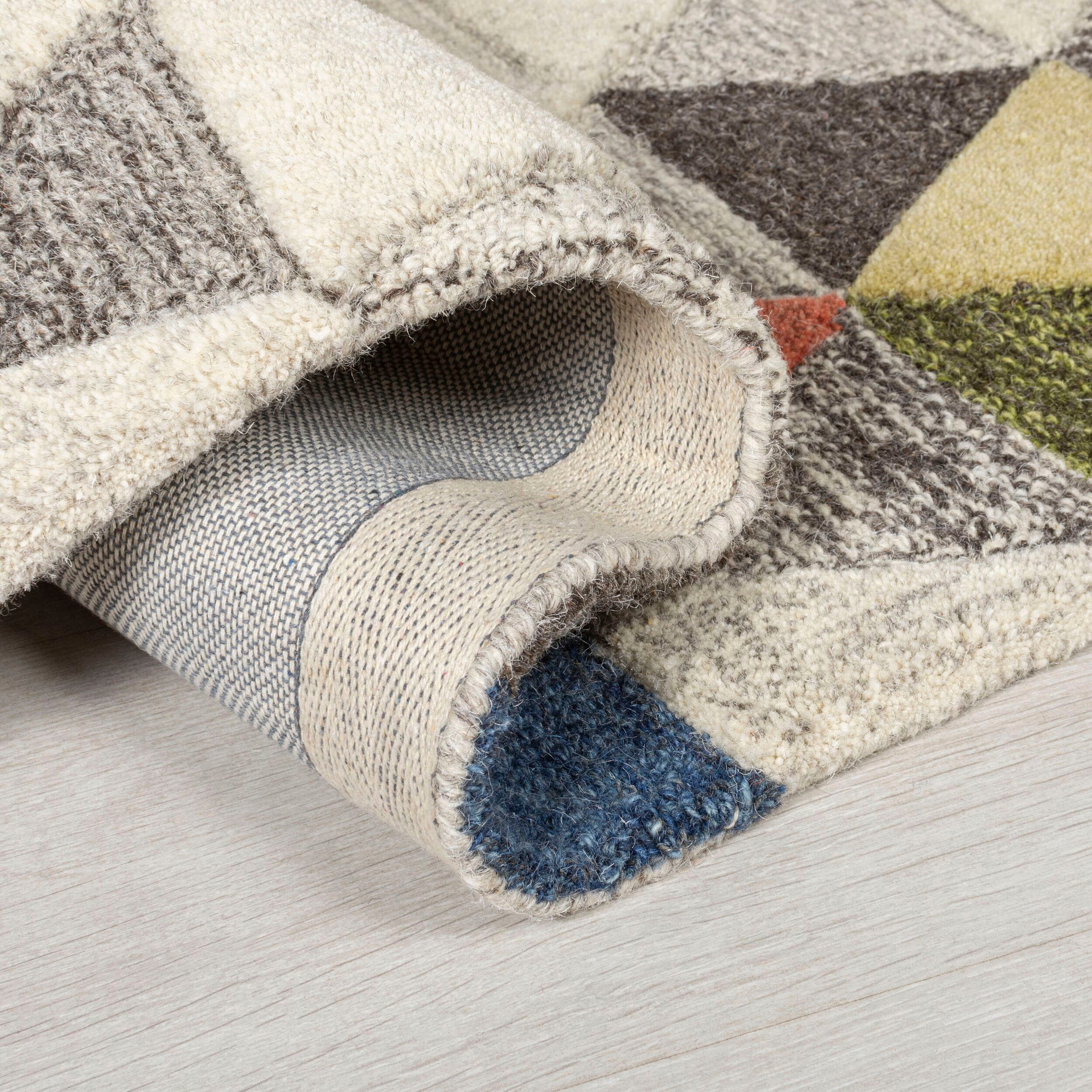 FLAIR RUGS Läufer »Amari«, rechteckig, 10 mm Höhe, Wollläufer Multi