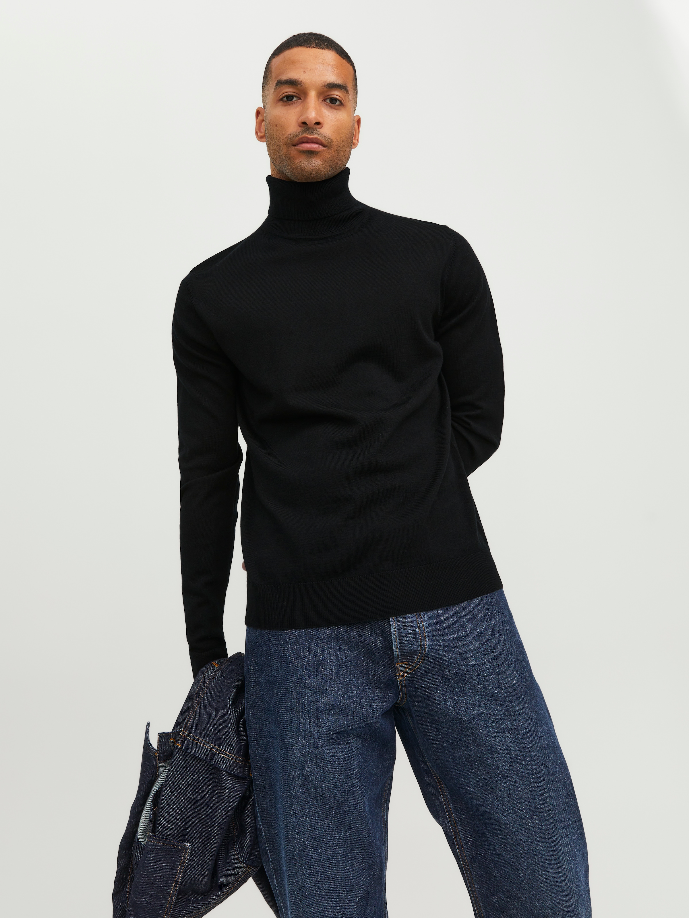 Jack & Jones Rollkragenpullover »JPRBLAMERINO KNIT ROLL NECK« Wolle, regular fit