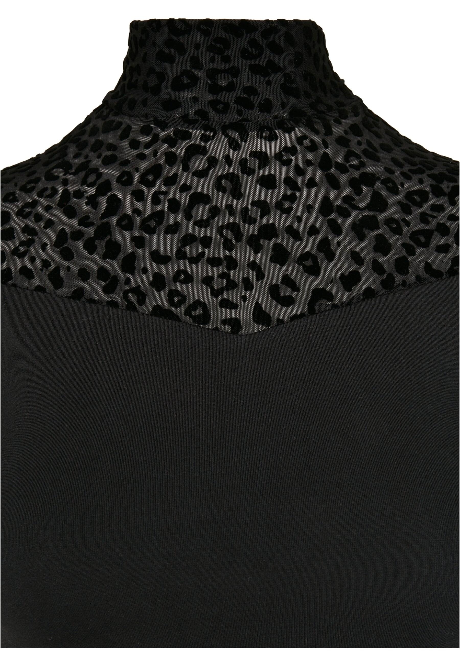 URBAN CLASSICS T-Shirt »Urban Classics Damen Ladies Flock Lace Turtleneck Tee«, (1 tlg.)