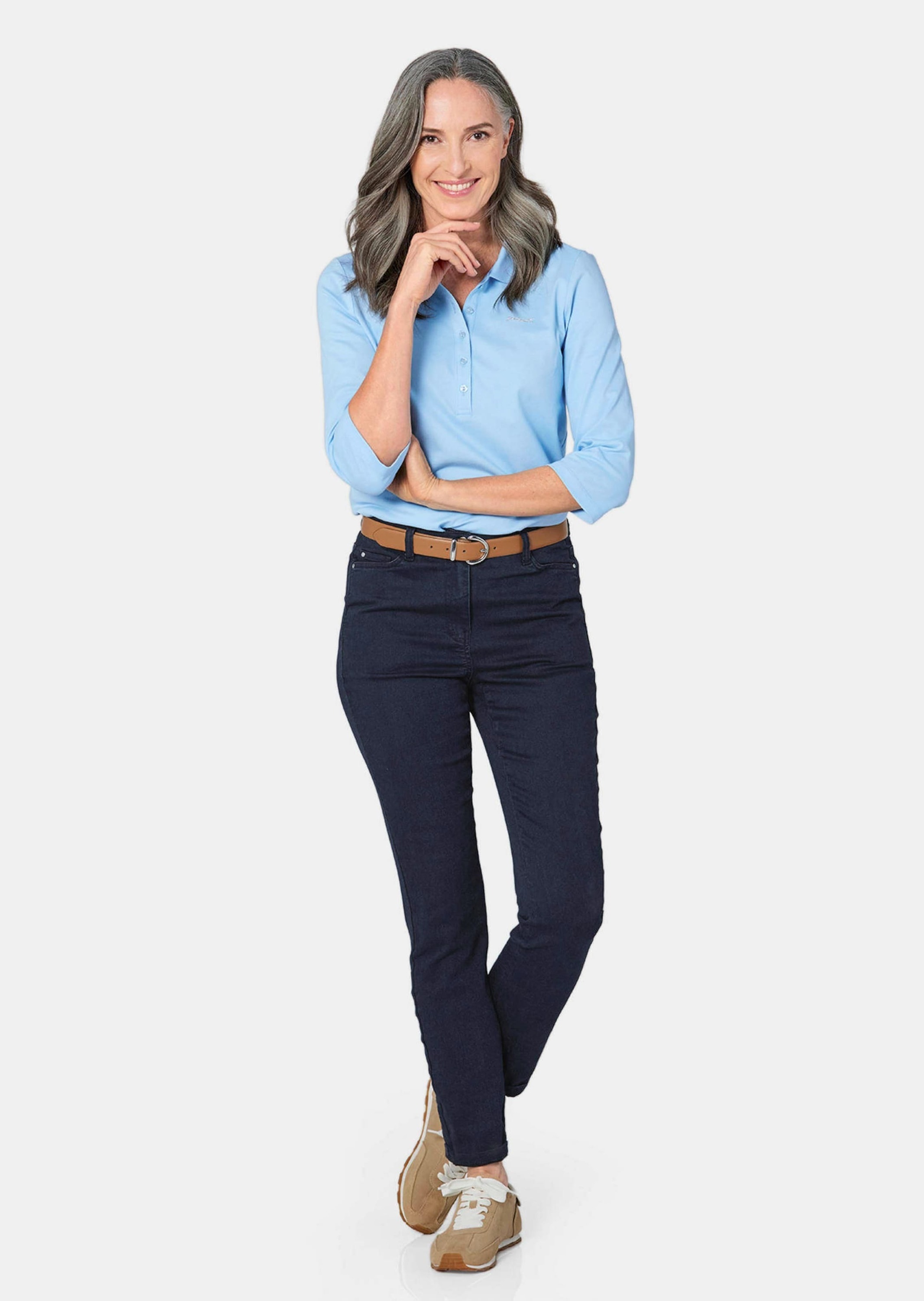 GOLDNER Poloshirt "Kurzgröße Poloshirt in hochwertiger Qualität" günstig online kaufen