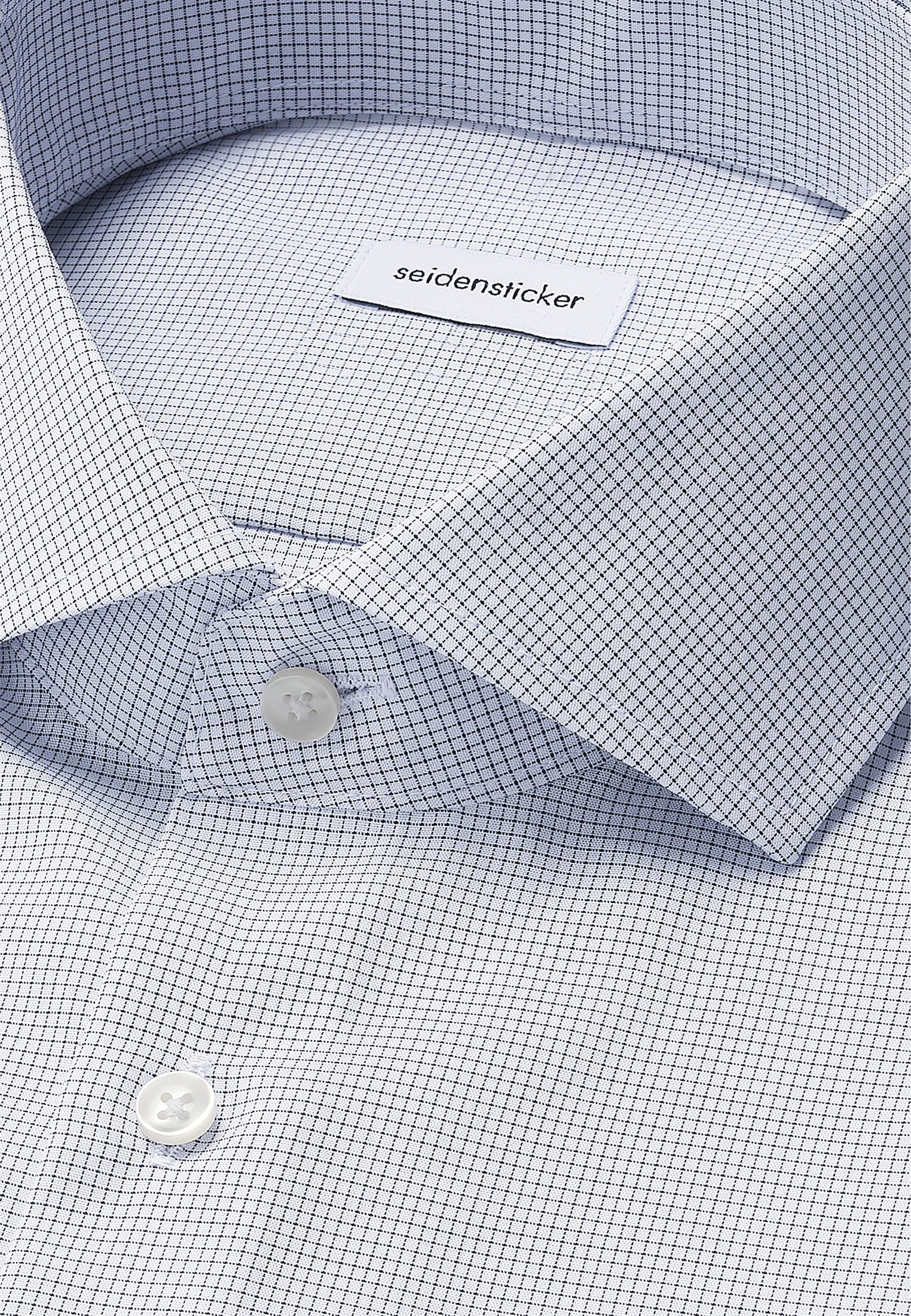 seidensticker Businesshemd »Schwarze Rose«, X-Slim 1/1 Kentkragen Karo