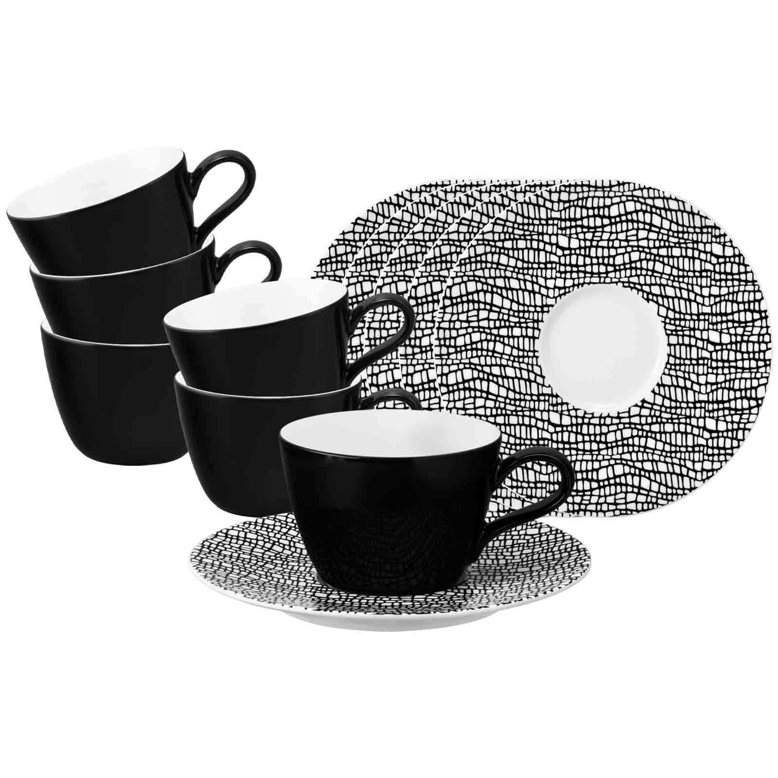 Seltmann Weiden Tasse "Kaffeetassen mit Untertassen Life Fashion 240 ml 6er günstig online kaufen