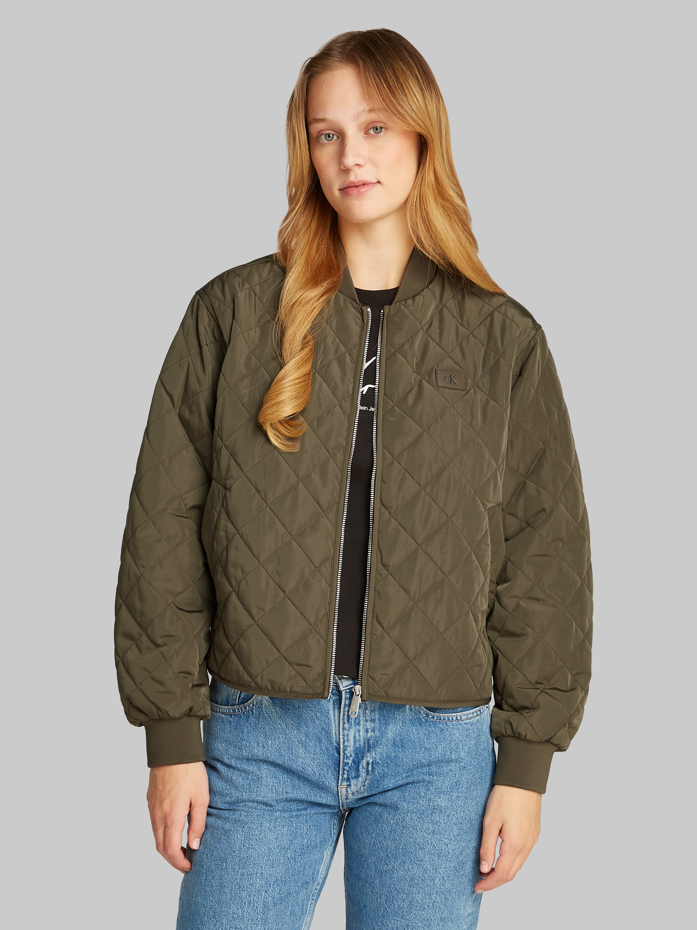 Bomberjacke »LW QUILTED JACKET«, mit Logodruck, mit Steppmuster