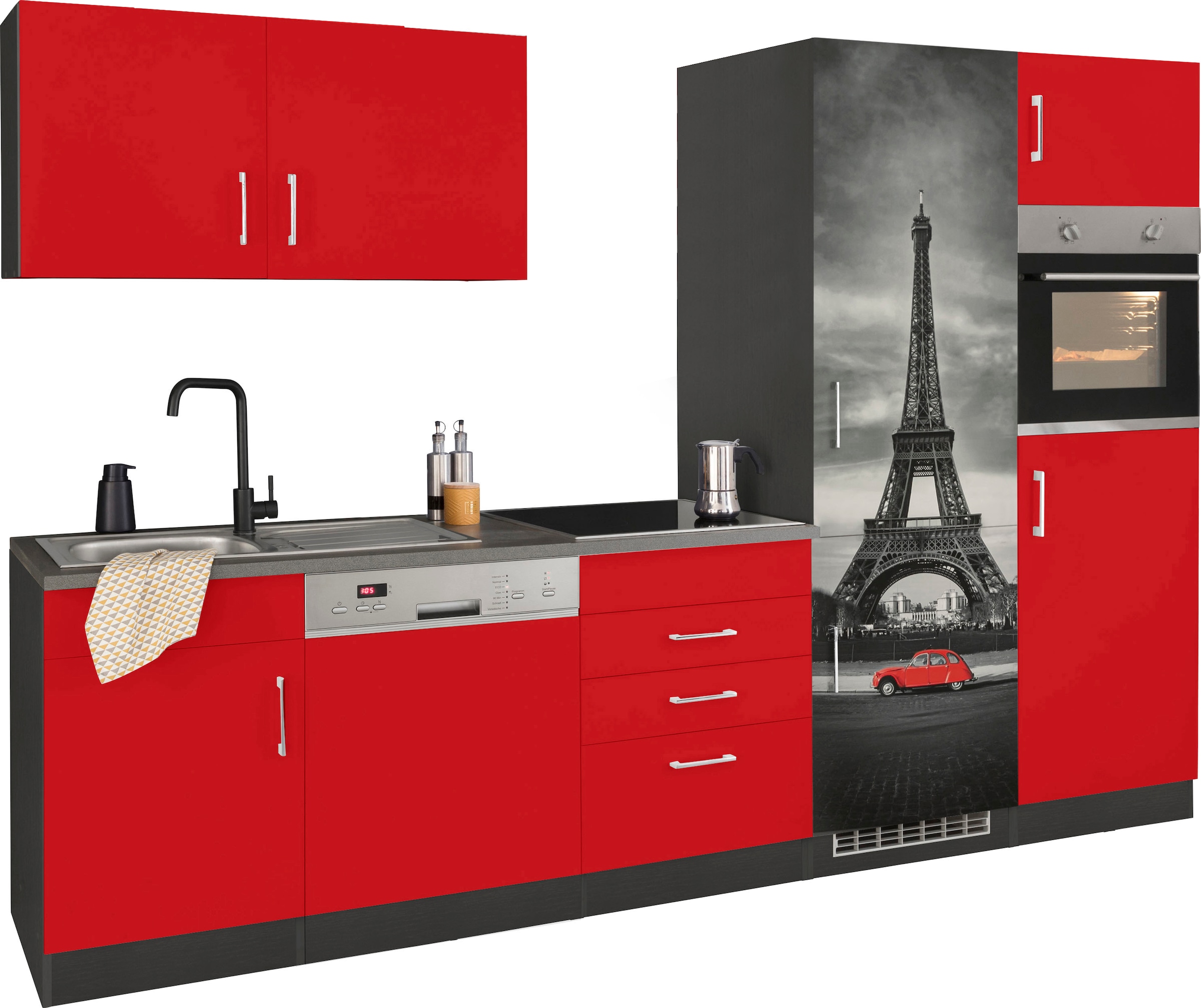 KOCHSTATION Küchenzeile "KS-Paris – Küchen mit einzigartigen Fotomotiven au günstig online kaufen