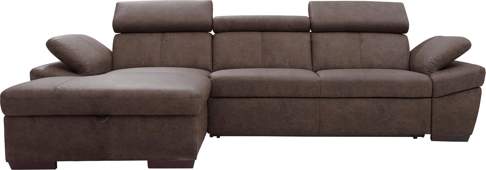 exxpo - sofa fashion Ecksofa "Salerno, Funktionssofa, Breite 280cm, hoher S günstig online kaufen