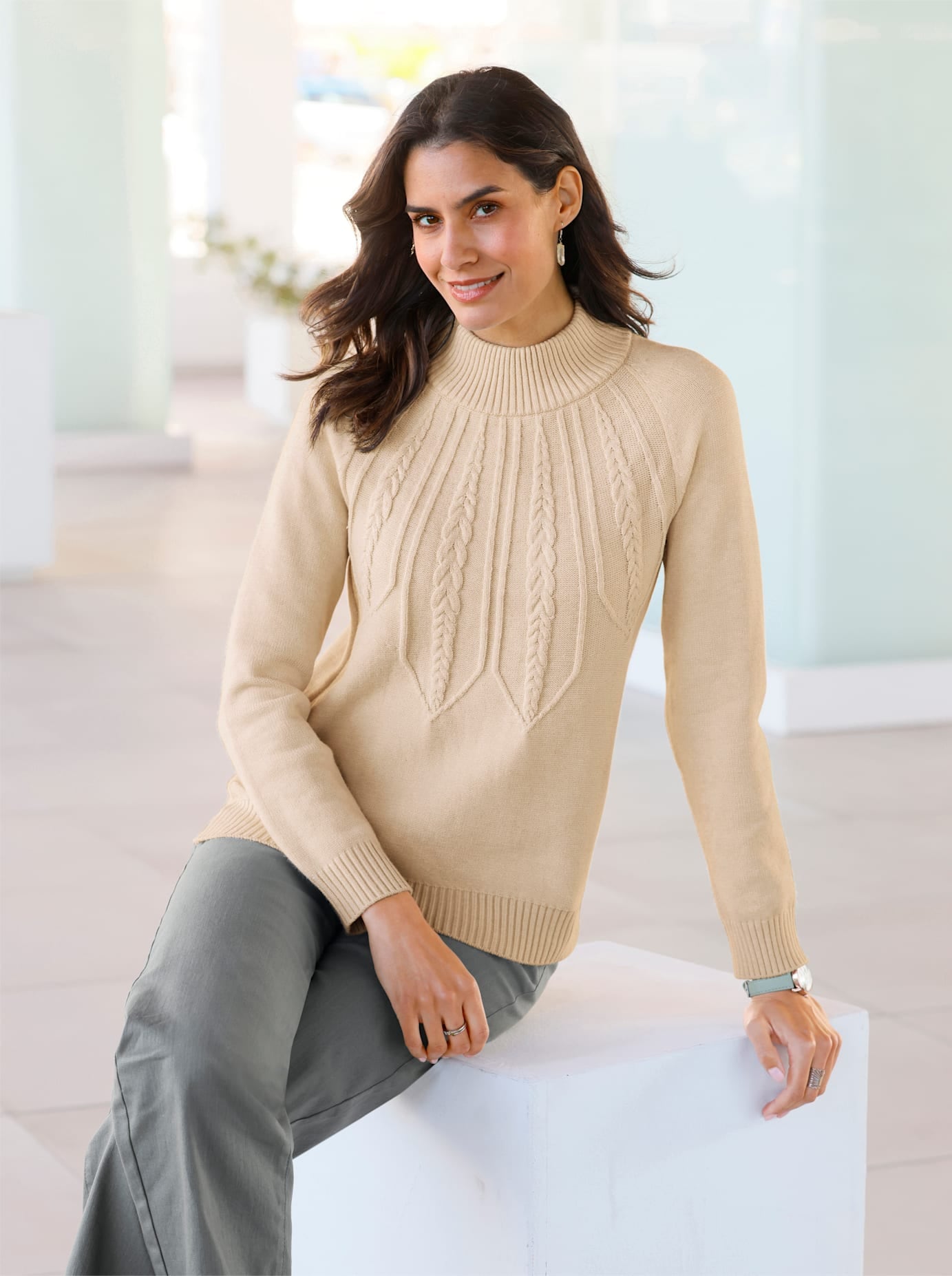 Inspirationen Stehkragenpullover "Pullover" günstig online kaufen