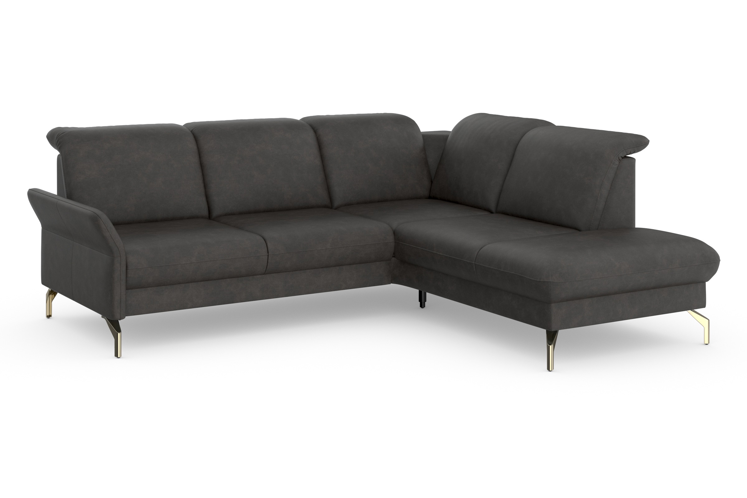 SIT & MORE Fashion L-Form Corner Sofa Grey 9