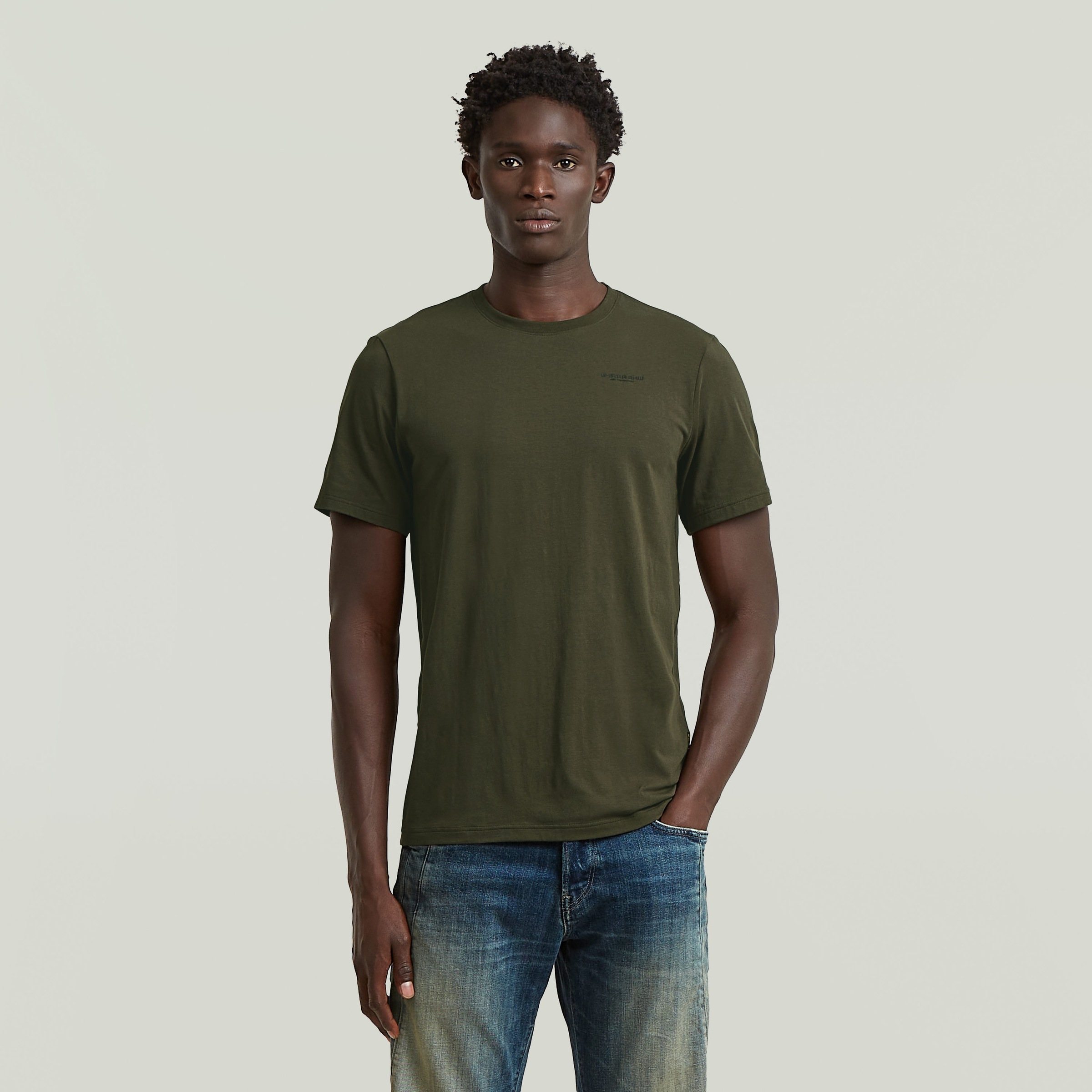 G-STAR T-Shirt "Slim Base" mit Rundhals, Baumwollmix günstig online kaufen