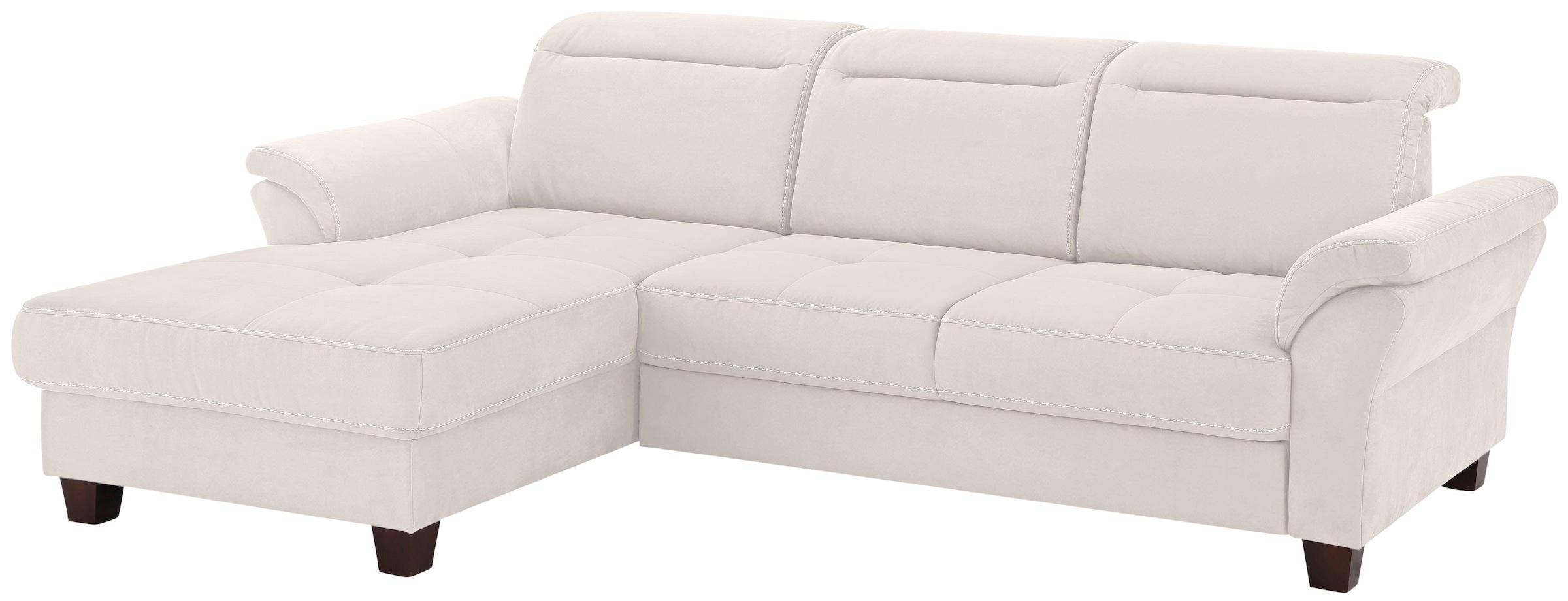 Home affaire Ecksofa "Solvei L-Form" mit Recamierenabschluß und Sitztiefenv günstig online kaufen