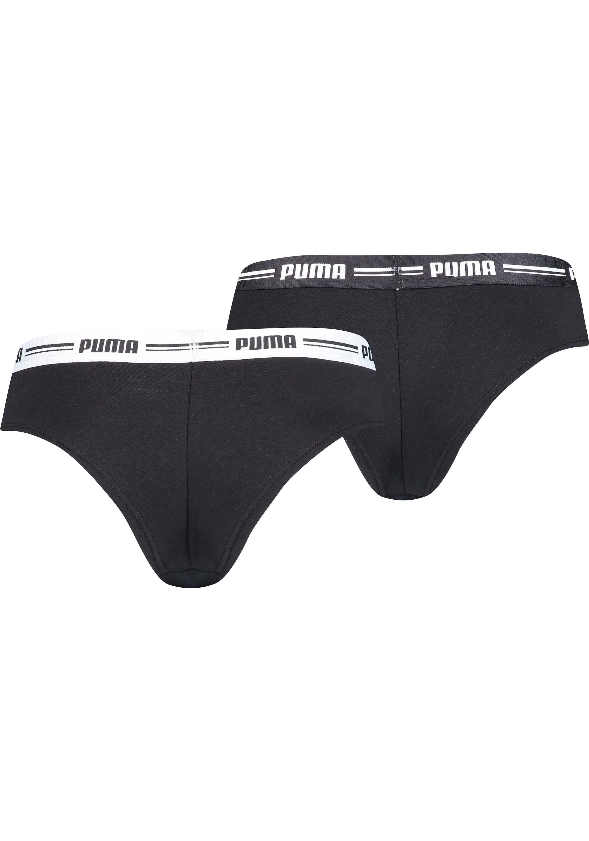 PUMA Brasilslip, (2er Pack), mit weichem Logobündchen