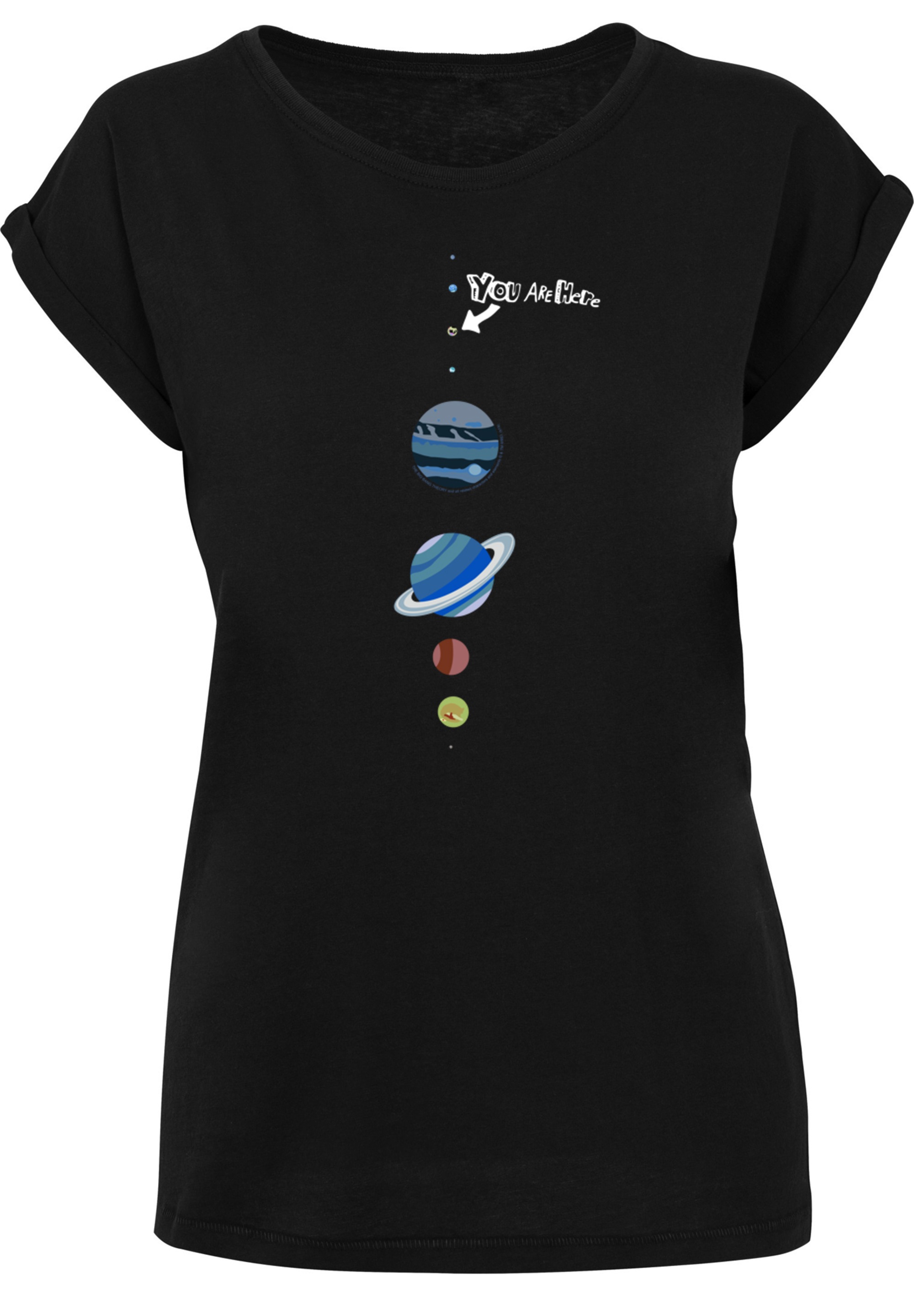 F4NT4STIC T-Shirt »Big Bang Theory You Are Here«, Damen,Premium Merch,Regular-Fit,Kurze Ärmel,Bedruckt