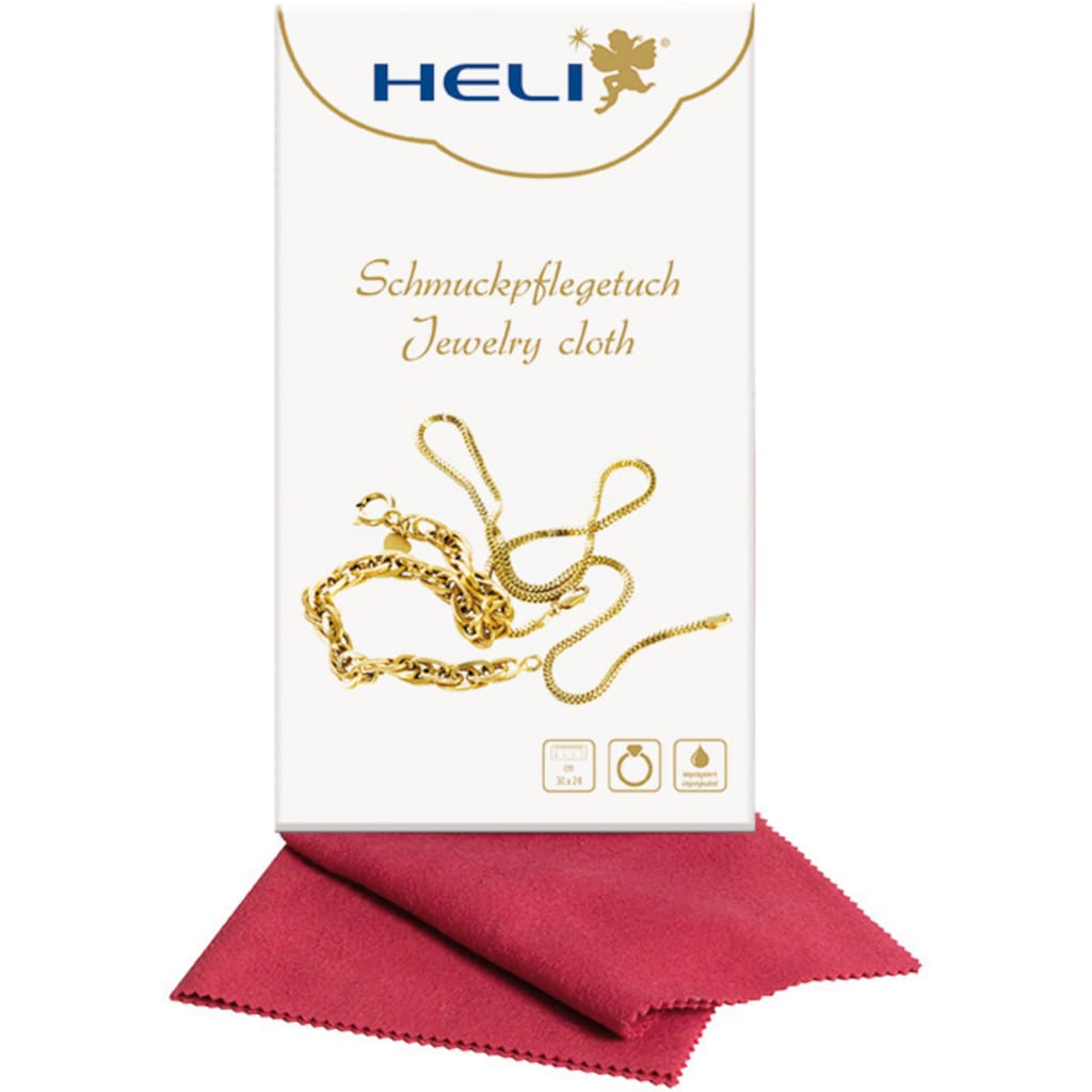 HELI Pflegetuch »Schmuck Geschenk Schmuckpflege Schmuckputztuch«, Baumwolle, 30 cm, (1 St.)