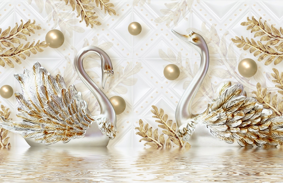 Papermoon 1100000002199 "Muster mit Schwänen"