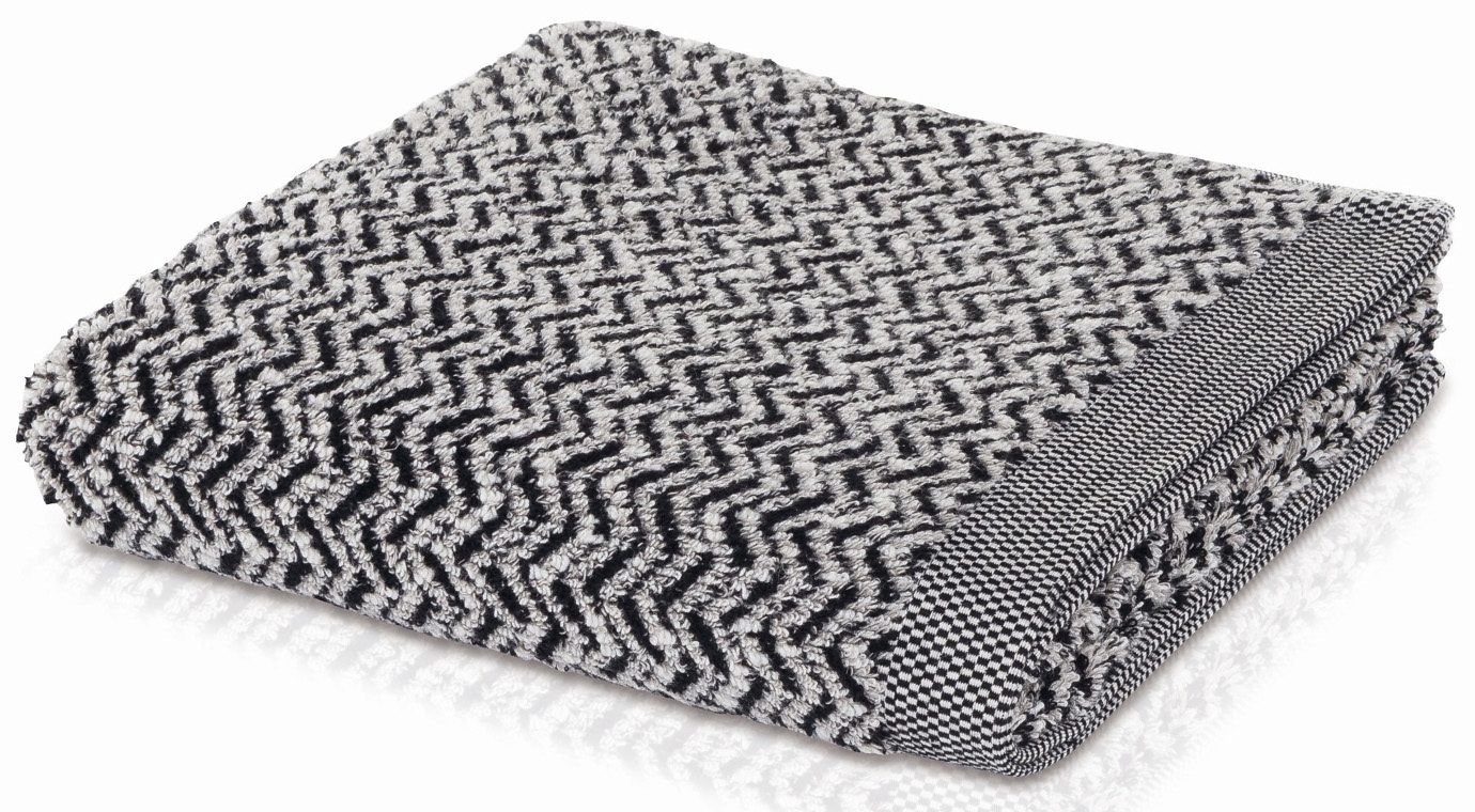 Möve Duschtuch "Brooklyn Fischgrat" mit Zick-Zack-Muster günstig online kaufen