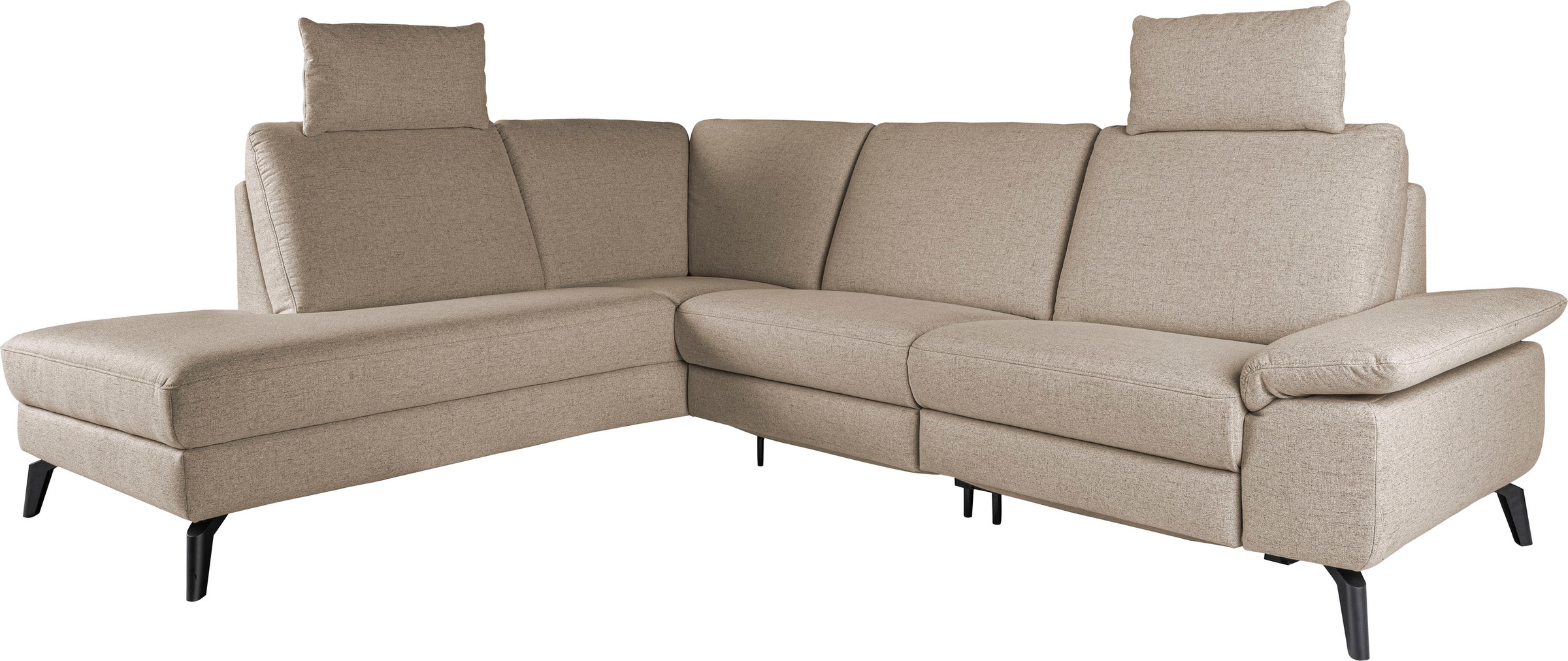 alina Ecksofa, inkl. Kopfstützen, wahlweise mit Relaxfunktion, Breite: 243 cm