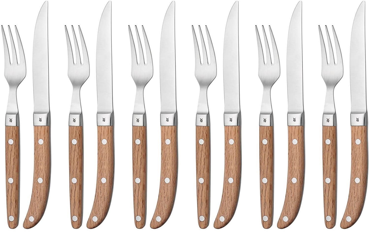 WMF Steakbesteck "Ranch" mattiert, Eichenholz geölt günstig online kaufen