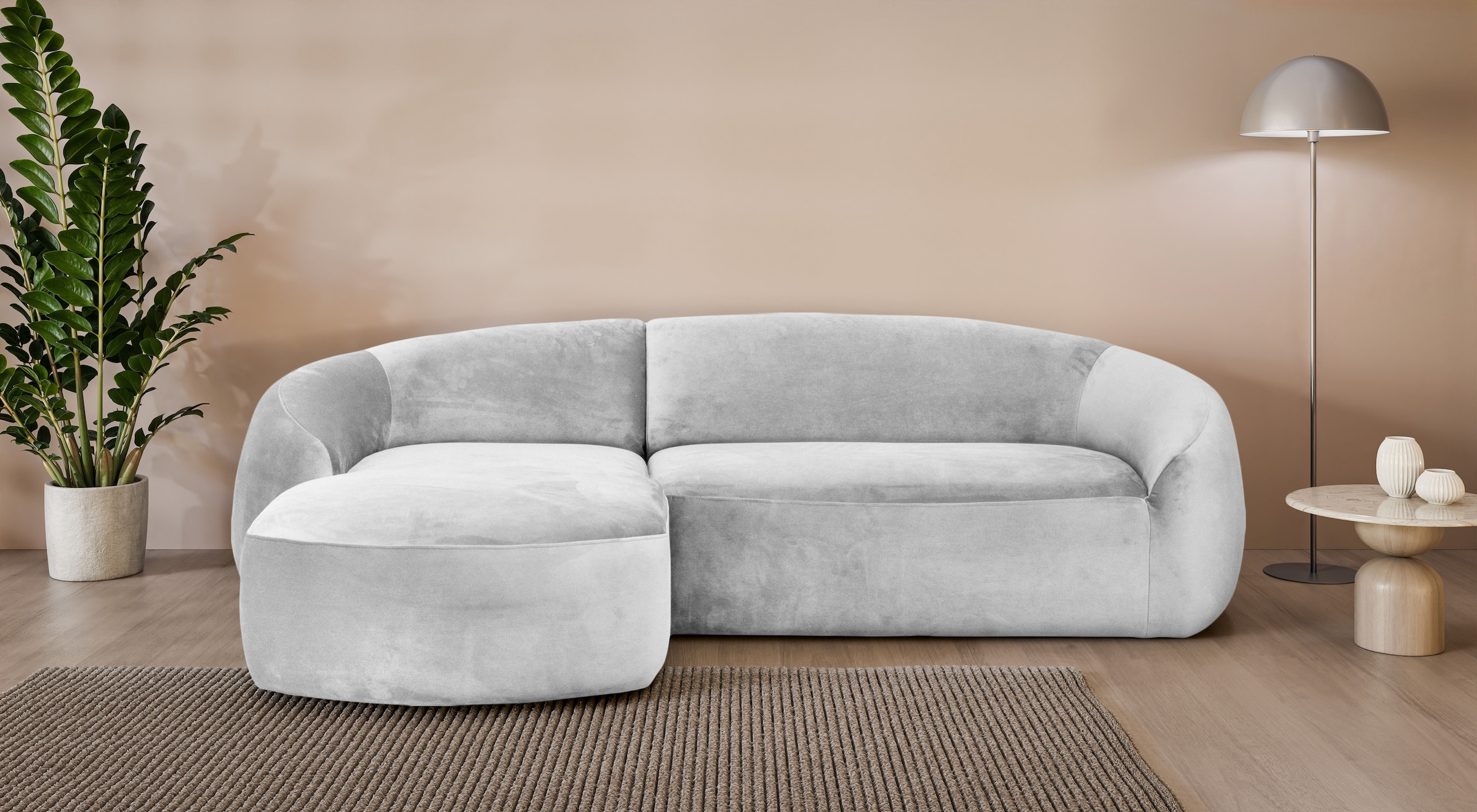 LeGer Home by Lena Gercke Ecksofa "YANI, L-Form, Designersofa, organische F günstig online kaufen