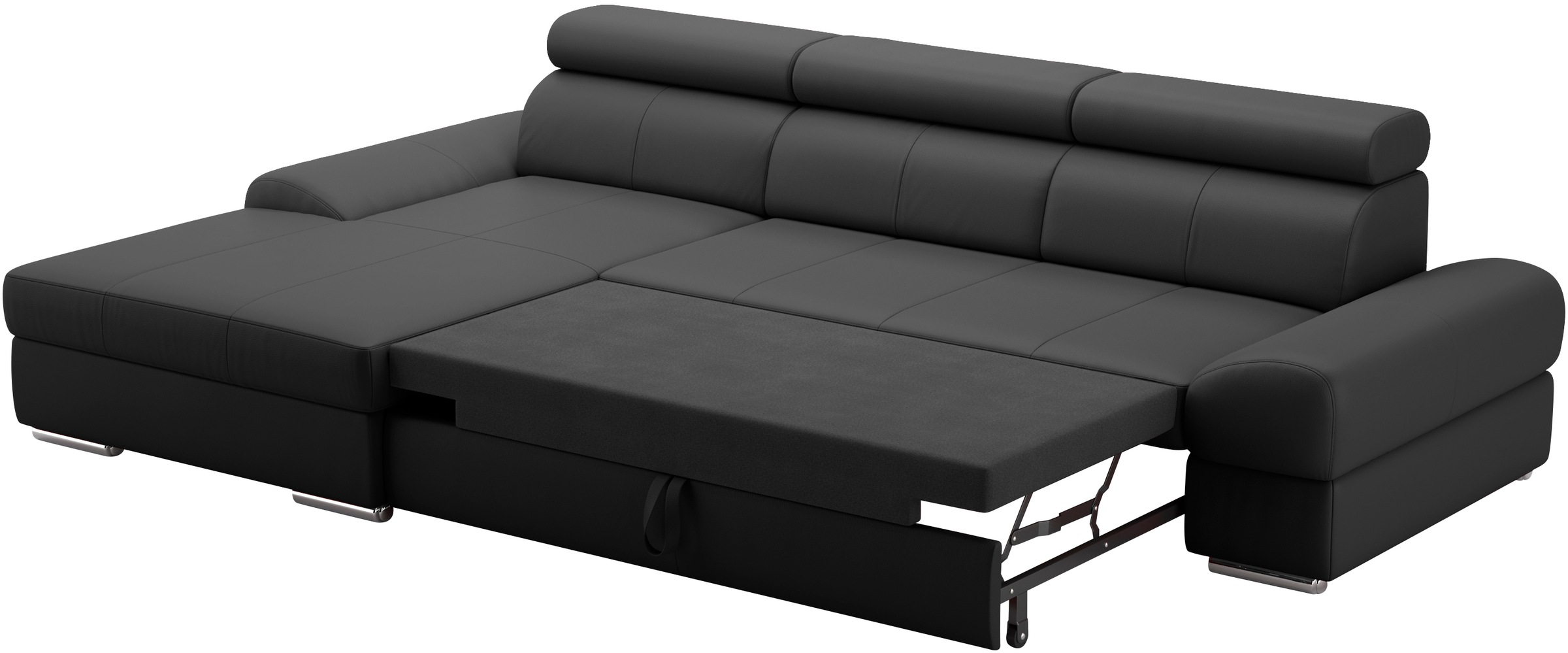 sit&more Ecksofa Broadway, mit verstellbaren Kopfteilen, wahlweise mit Bettfunktion