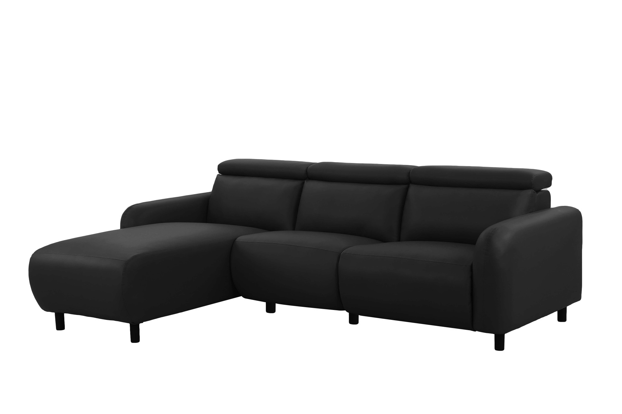 Home affaire Ecksofa »SKAANE Kunstleder, L-Form, 274 cm, manuelle u. elektrische Funktion,«, Kopfteilverstellung, Relax-und Liegefunktion, Federkernpolsterung