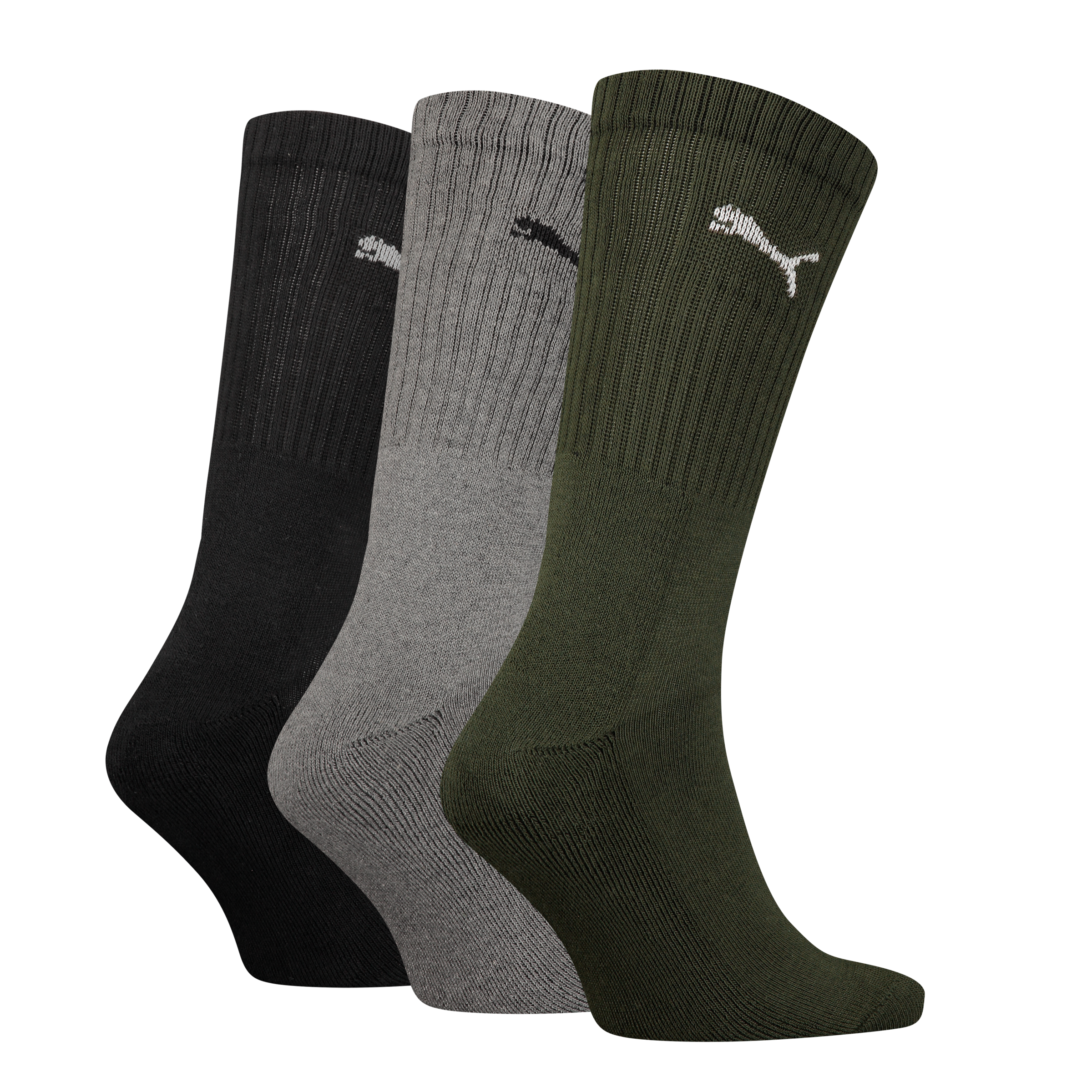 PUMA Socken »PUMA UNISEX CREW SOCK 3P«, (3 Paar), mit farblichem Logo