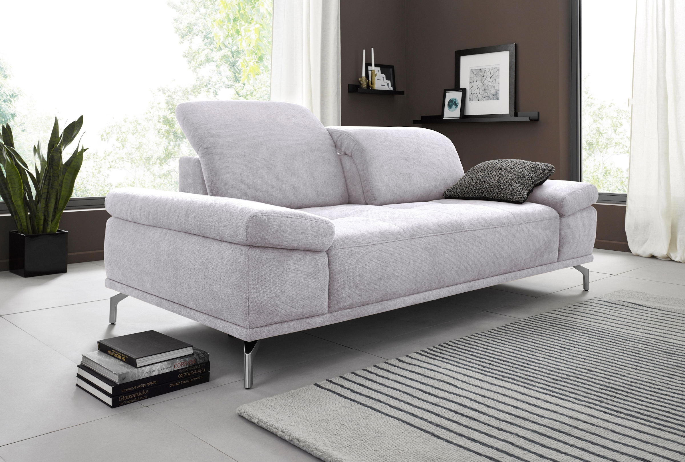 Home affaire 3-Sitzer "Caluna" mit Sitztiefen- und Kopfteilverstellung günstig online kaufen