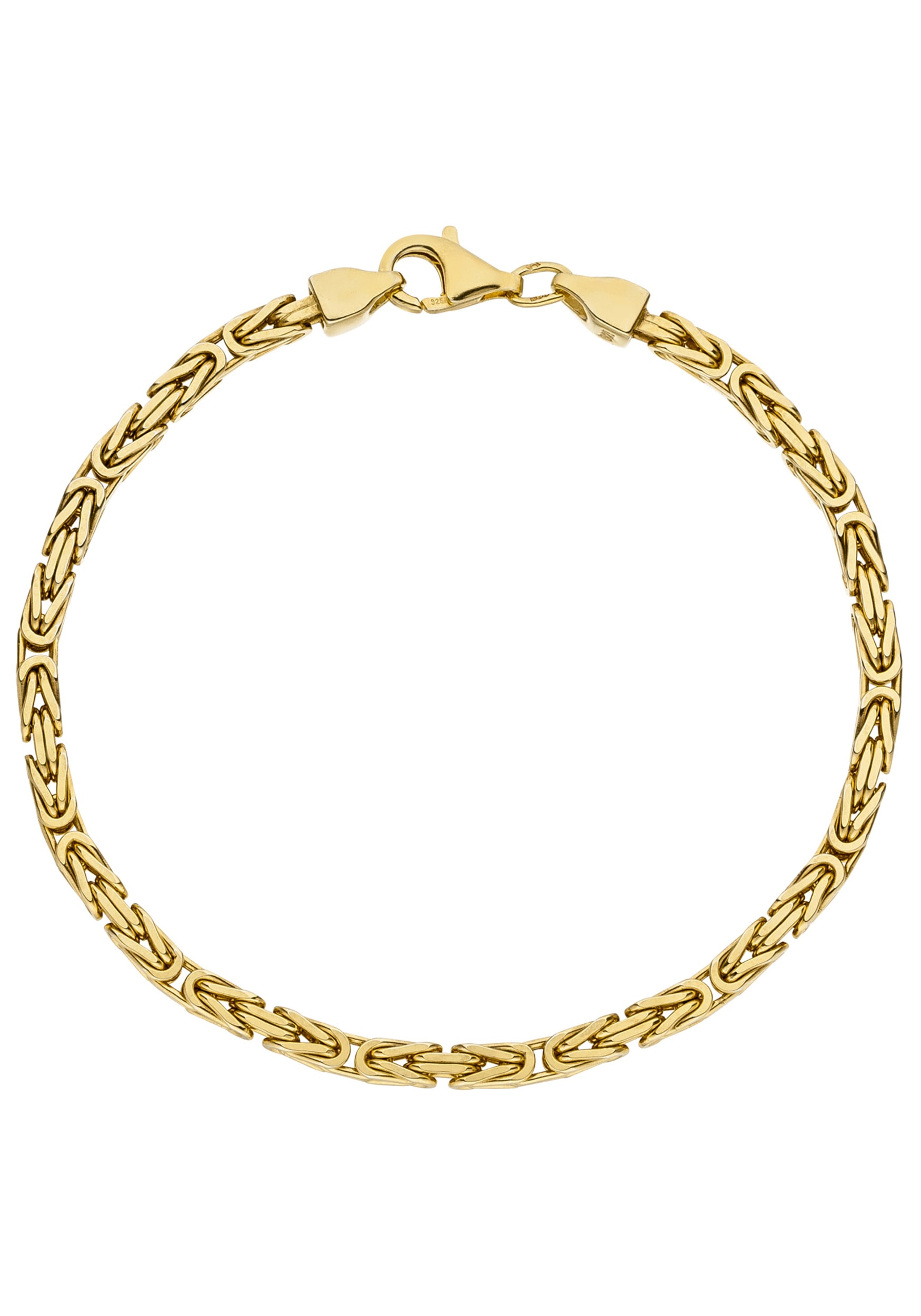 JOBO Armband, Königsarmband 925 Silber vergoldet 21 cm online kaufen | BAUR